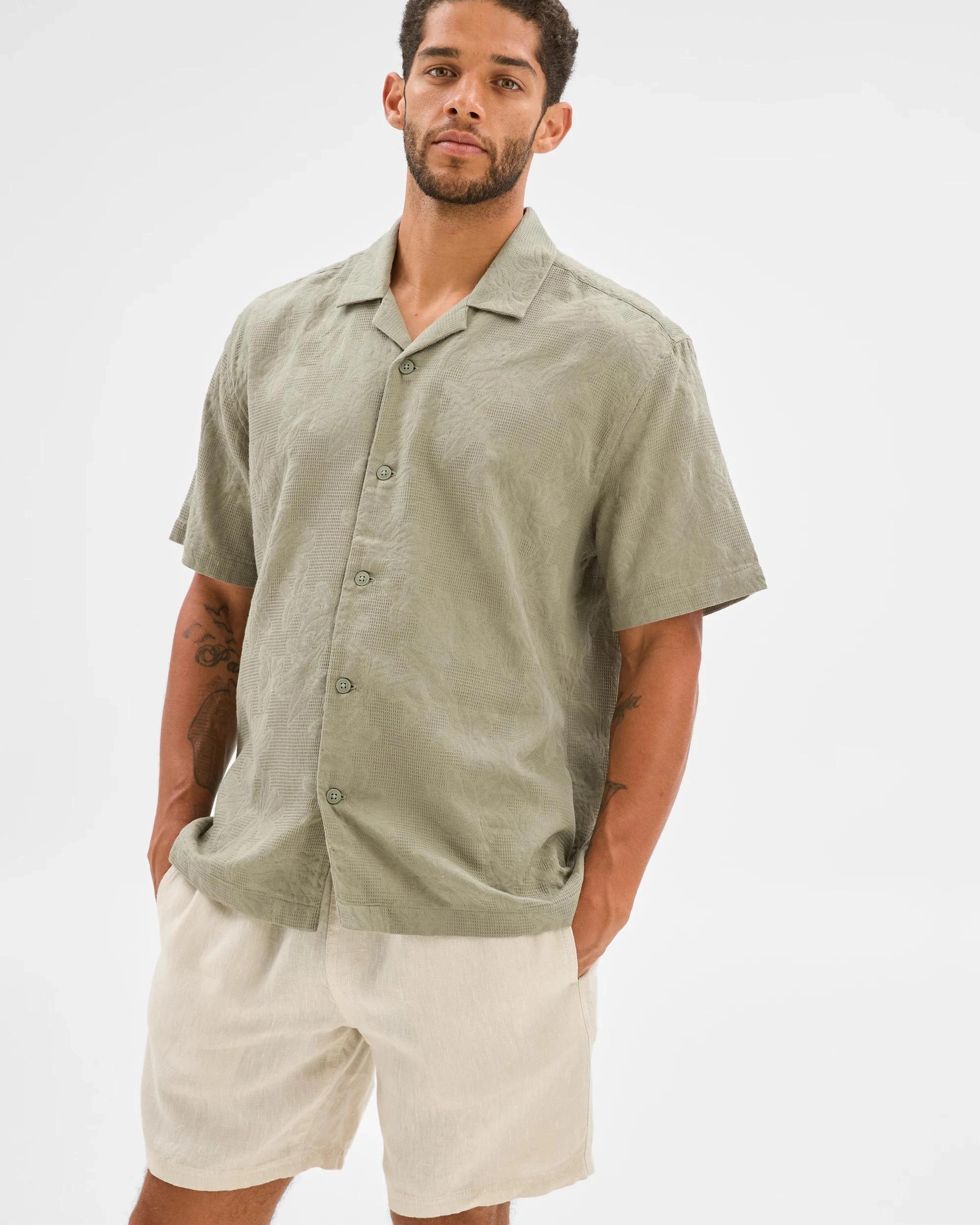 5 Target Australian Cotton Jacquard Shirt VETIVER, 5 of 5