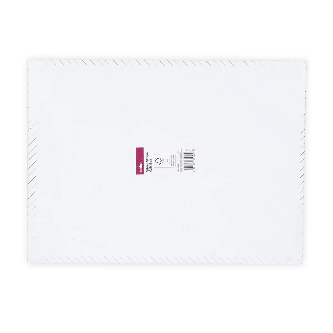 7 Silver Stripe Gift Box - Large, 7 of 7