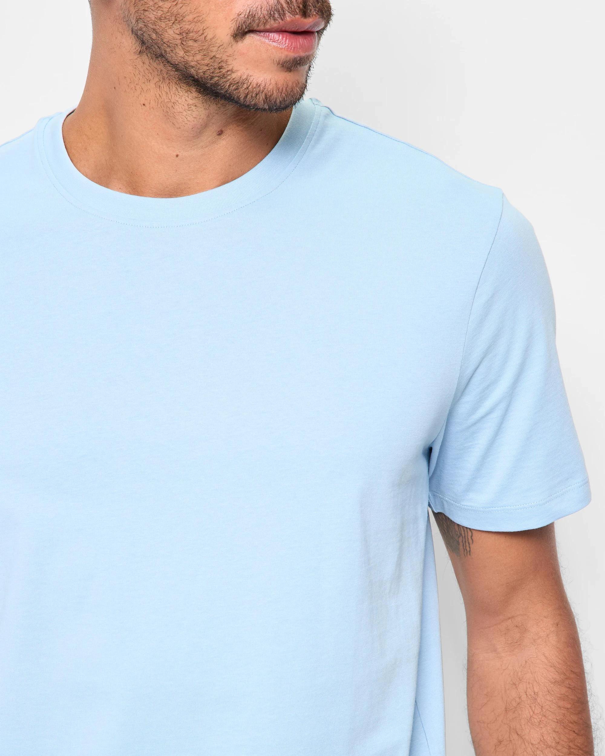 5 Target Australian Cotton Crew T-Shirt LIGHT BLUE, 5 of 5