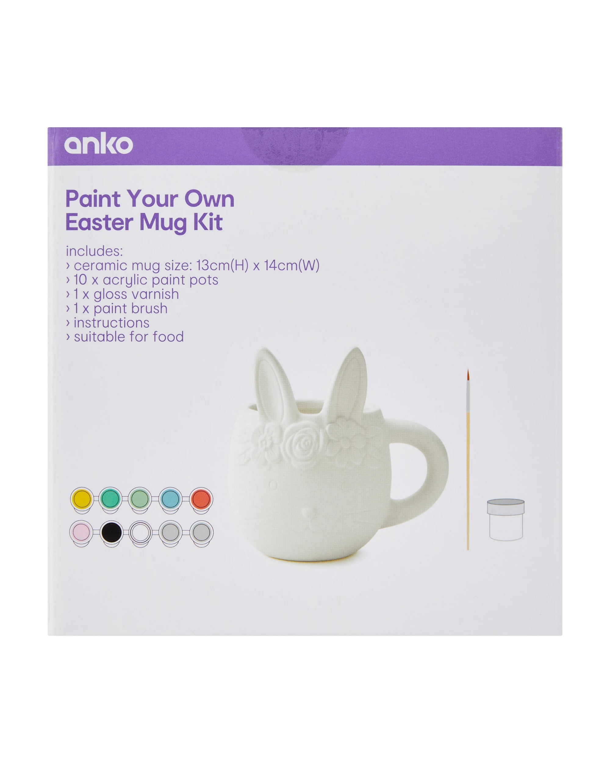 4 Paint Your Own Easter Mug Kit, 4 of 4
