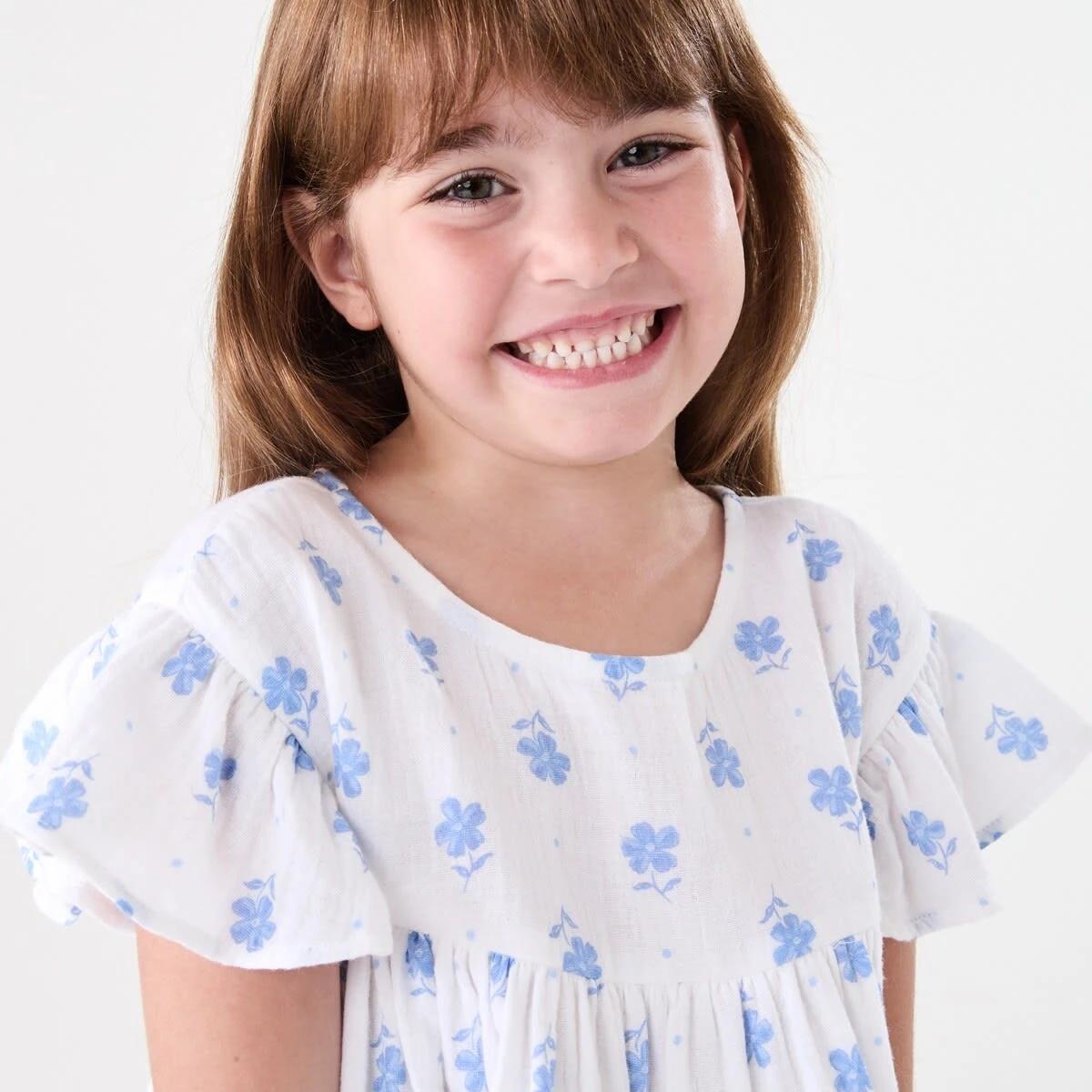 3 Woven Dress PANSY BLOOMS WHITE, 3 of 8