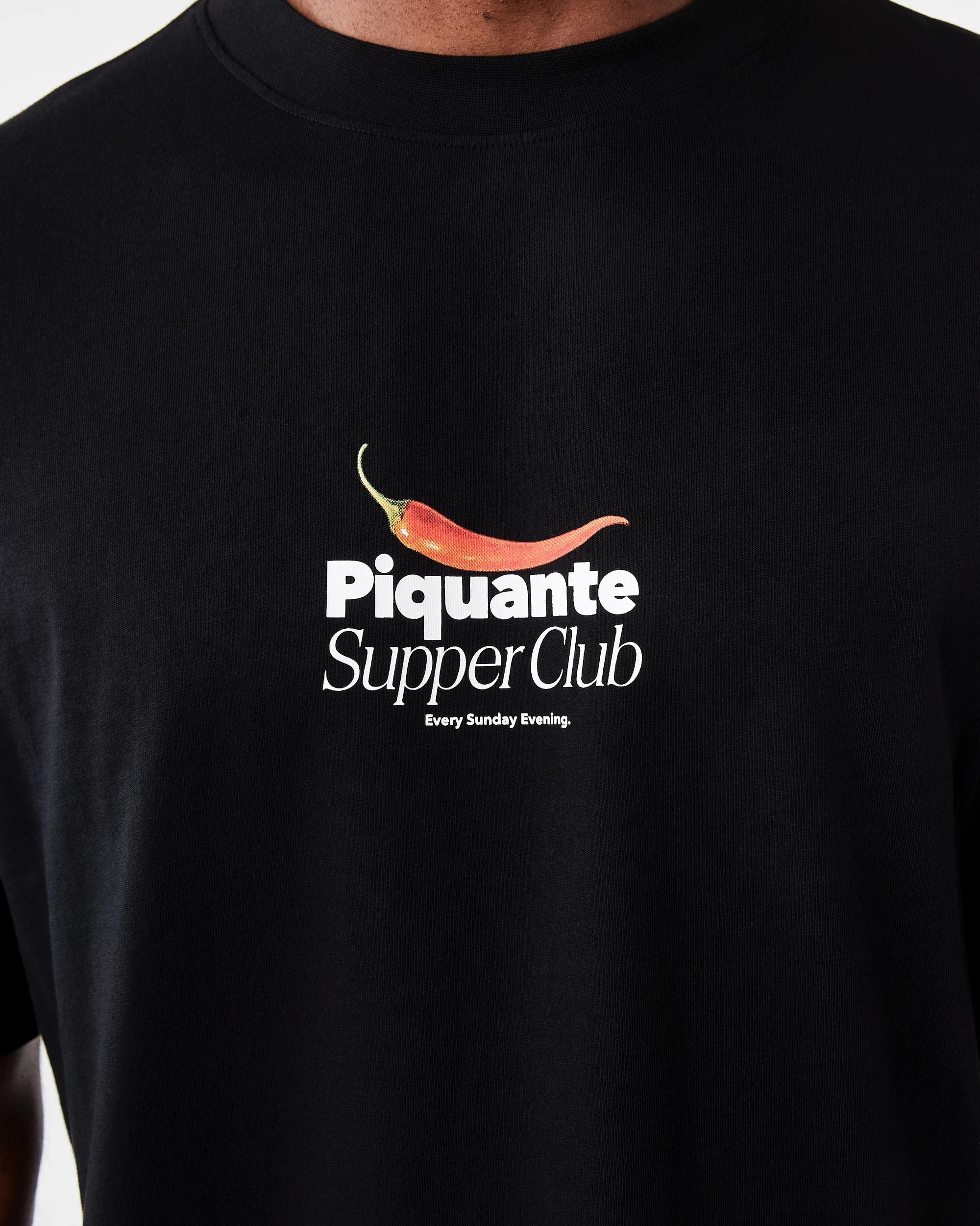 6 Oversized Print T-shirt Blk Piqnte, 6 of 7