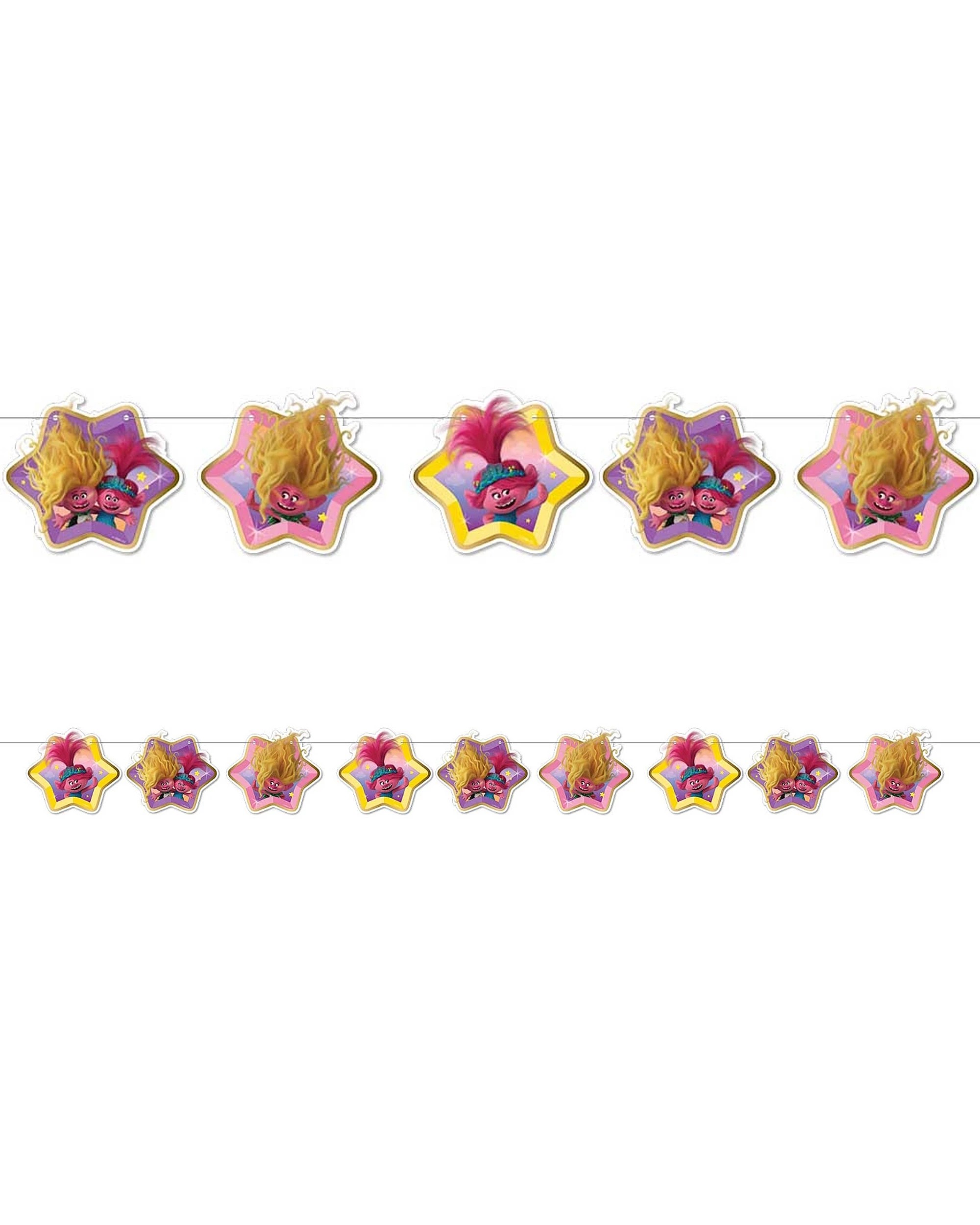 1 Amscan Inc. Trolls Band Together Garland Banner - Multi, 1 of 2