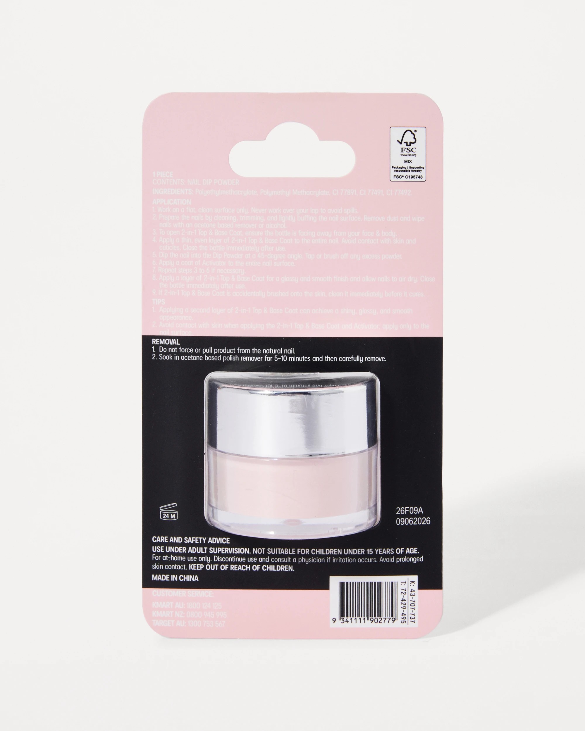 4 OXX Beauty Nail Dip Powder - Core Pink, 4 of 4