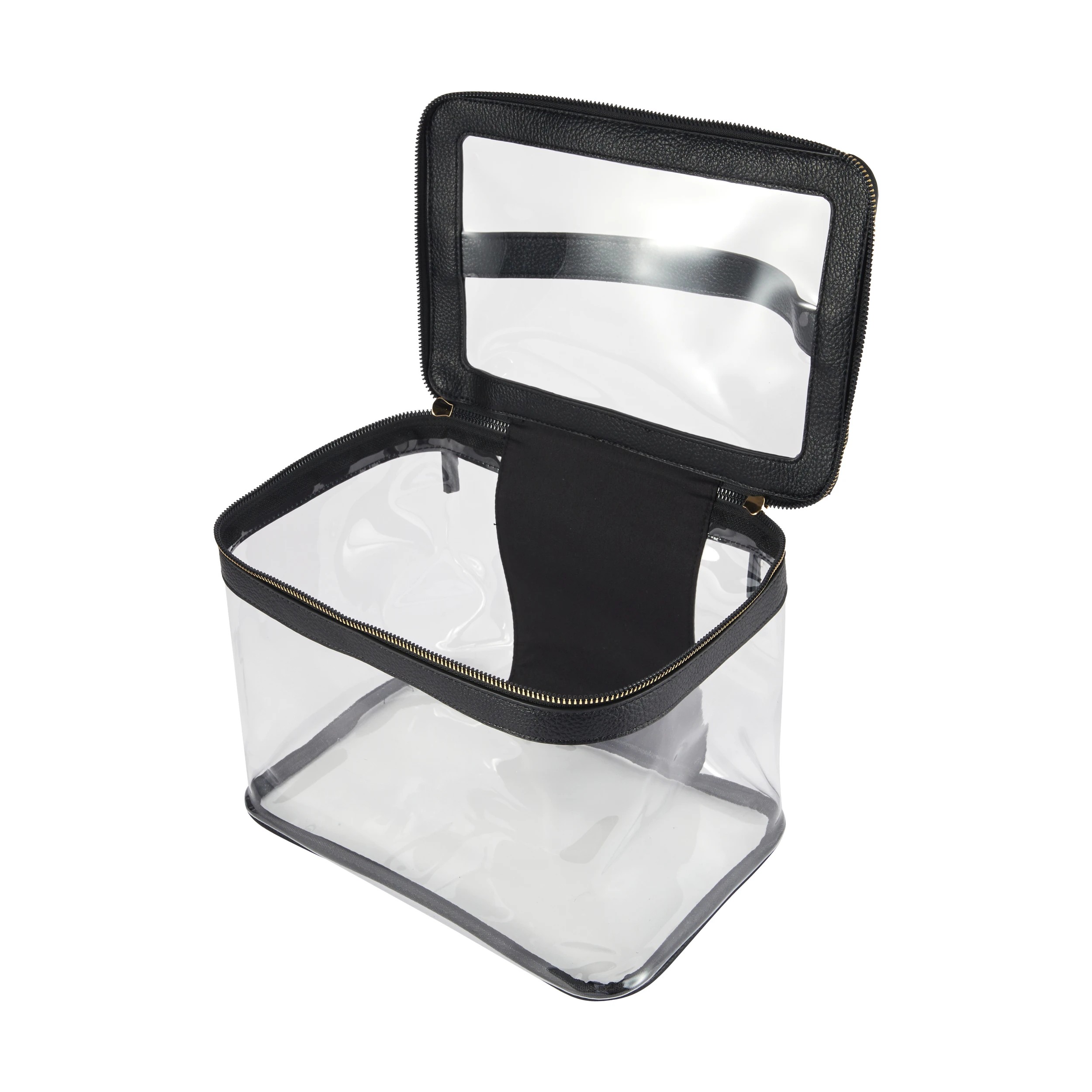 4 OXX Cosmetics Makeup Bag - Clear and Black, 4 of 6