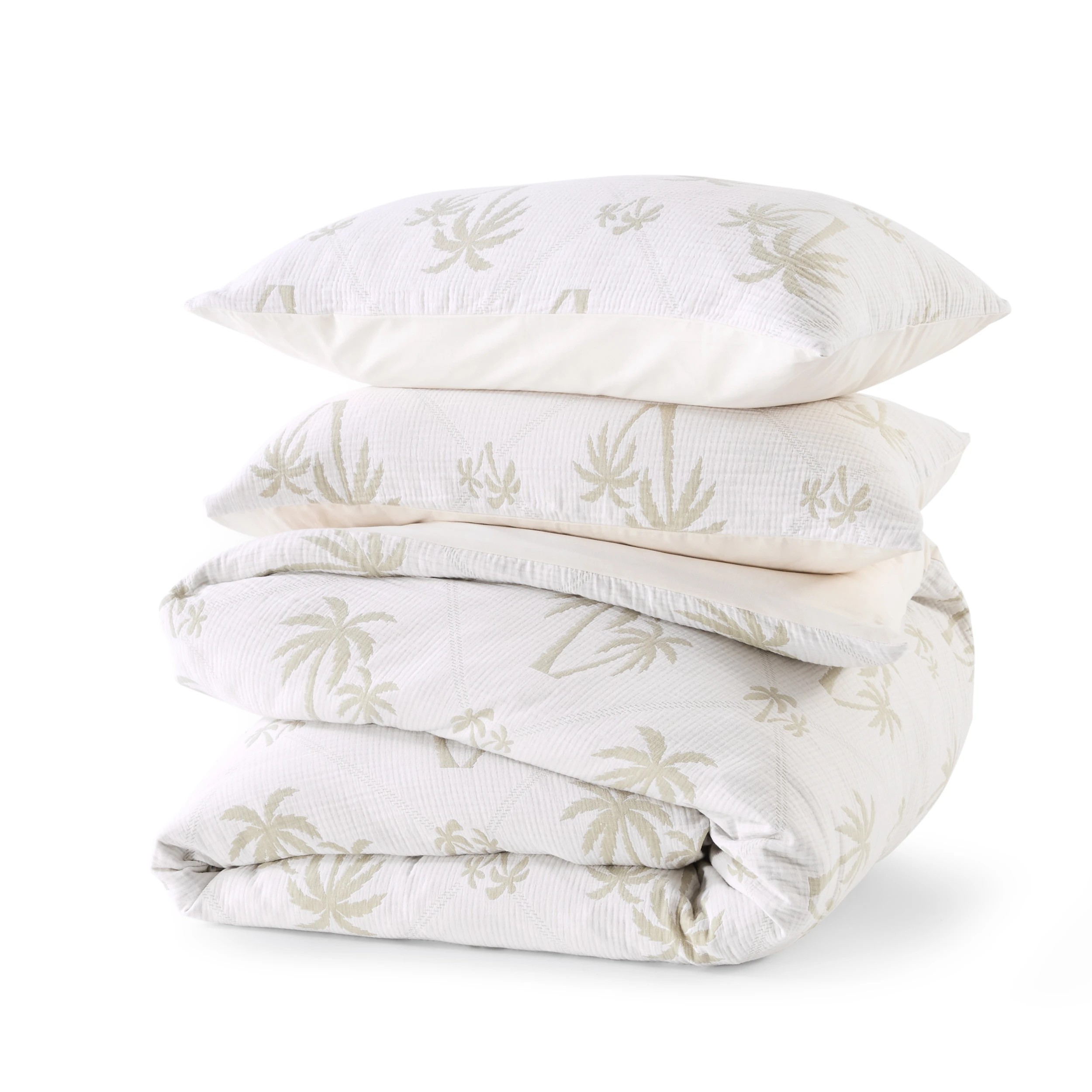 6 Palm Cove Cotton Quilt Cover Set - Queen Bed, 6 of 7