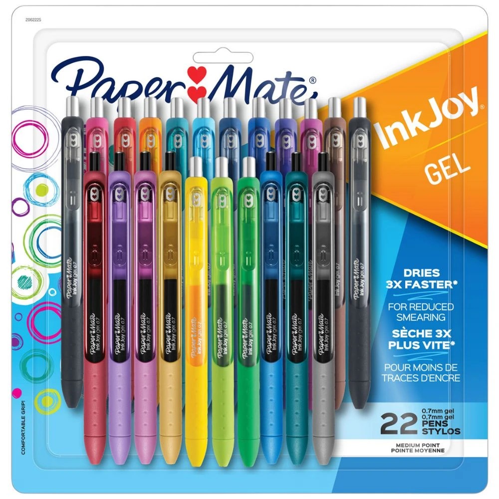 1 Paper Mate InkJoy Gel Pens 0.7mm Assorted 22 Pack, 1 of 1