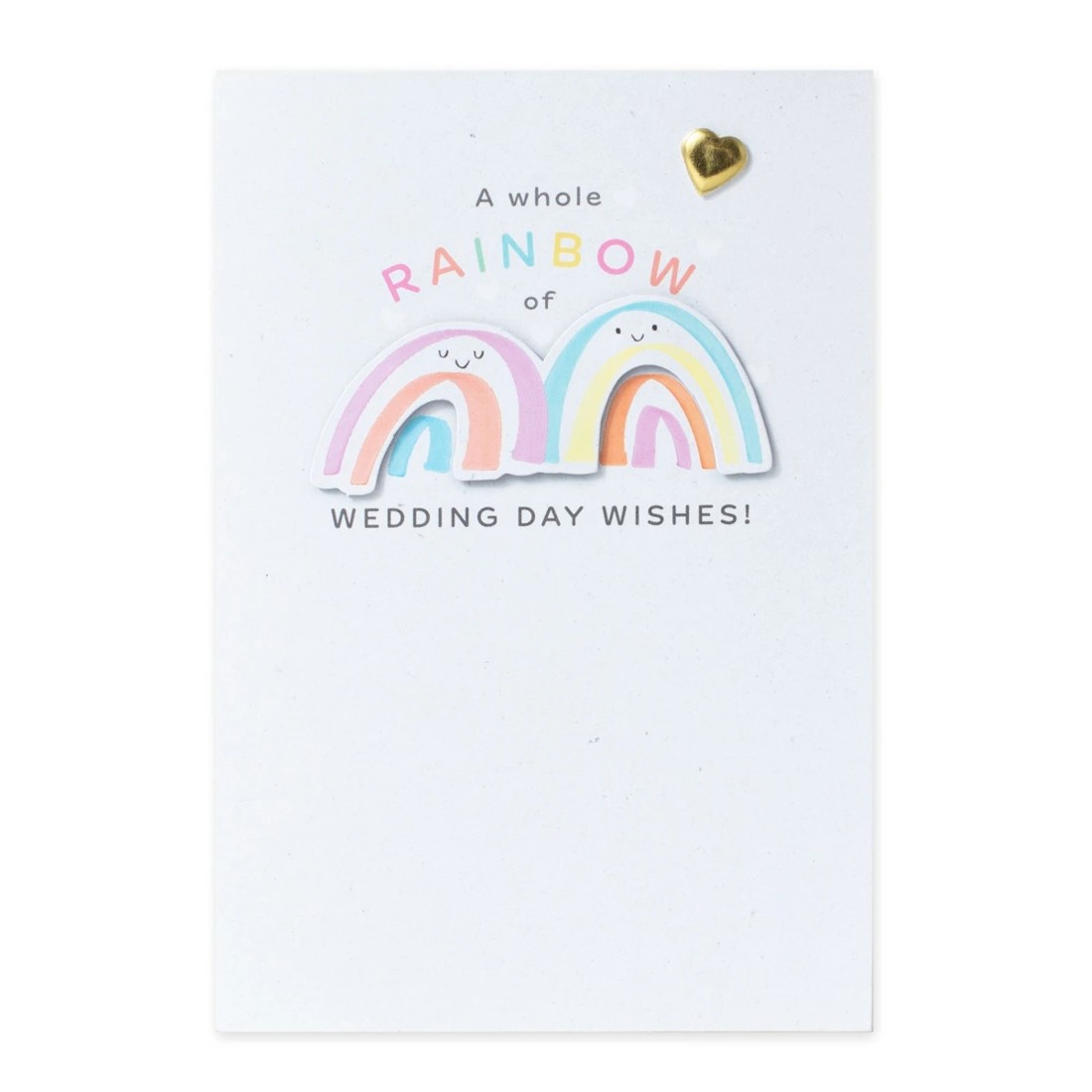 3 Connections from Hallmark Wedding Congratulations Card - Smiling Rainbows, 3 of 3