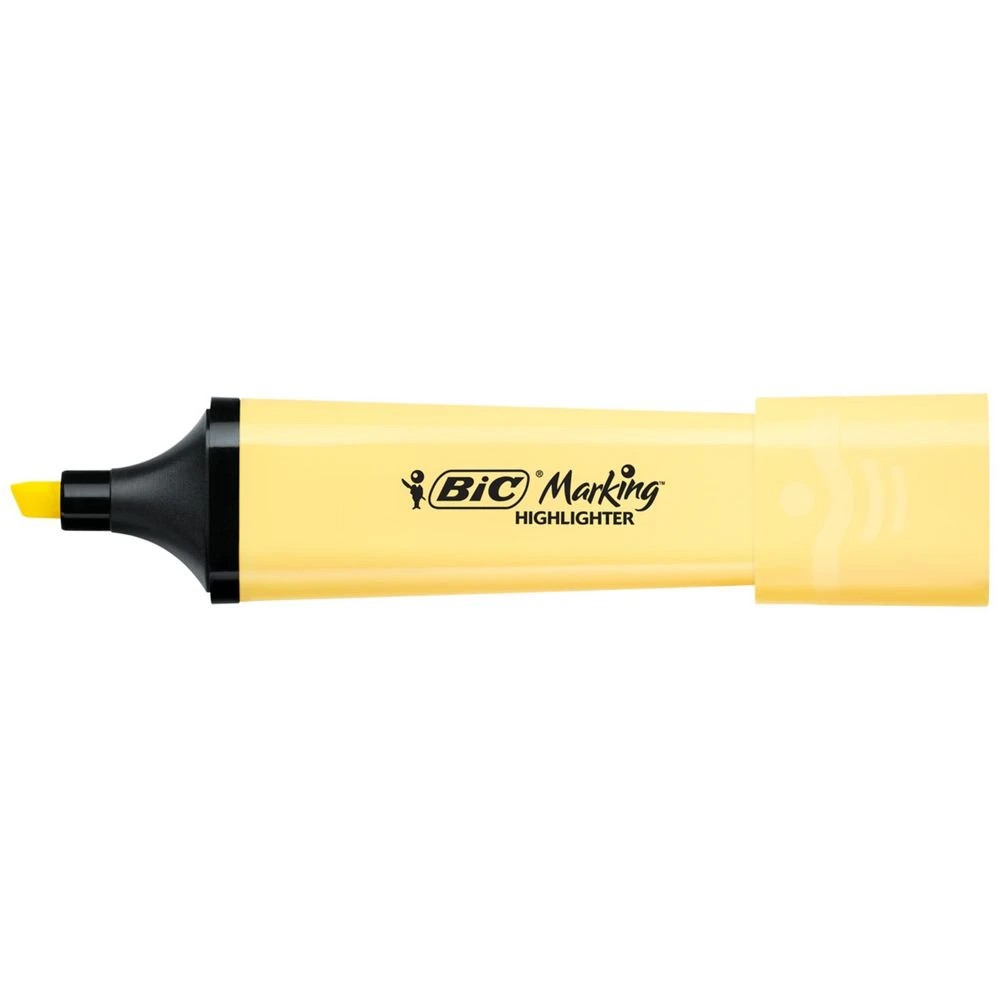 2 Bic Tank Marking Highlighter Pastel Yellow, 2 of 5