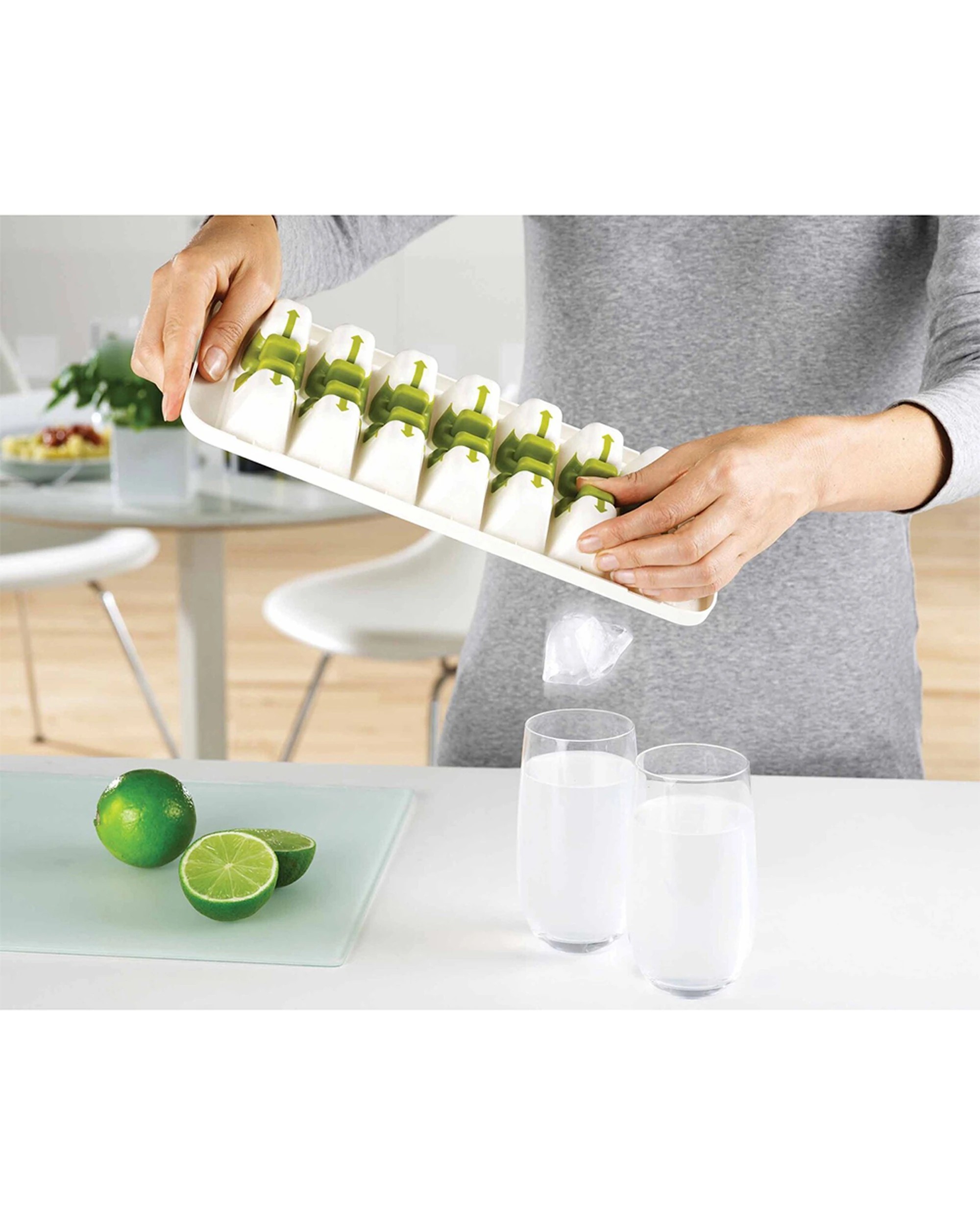 2 Joseph Joseph Quicksnap Plus Ice Maker Tray Stackable Lid 14 Cube Capacity - Multi, 2 of 4