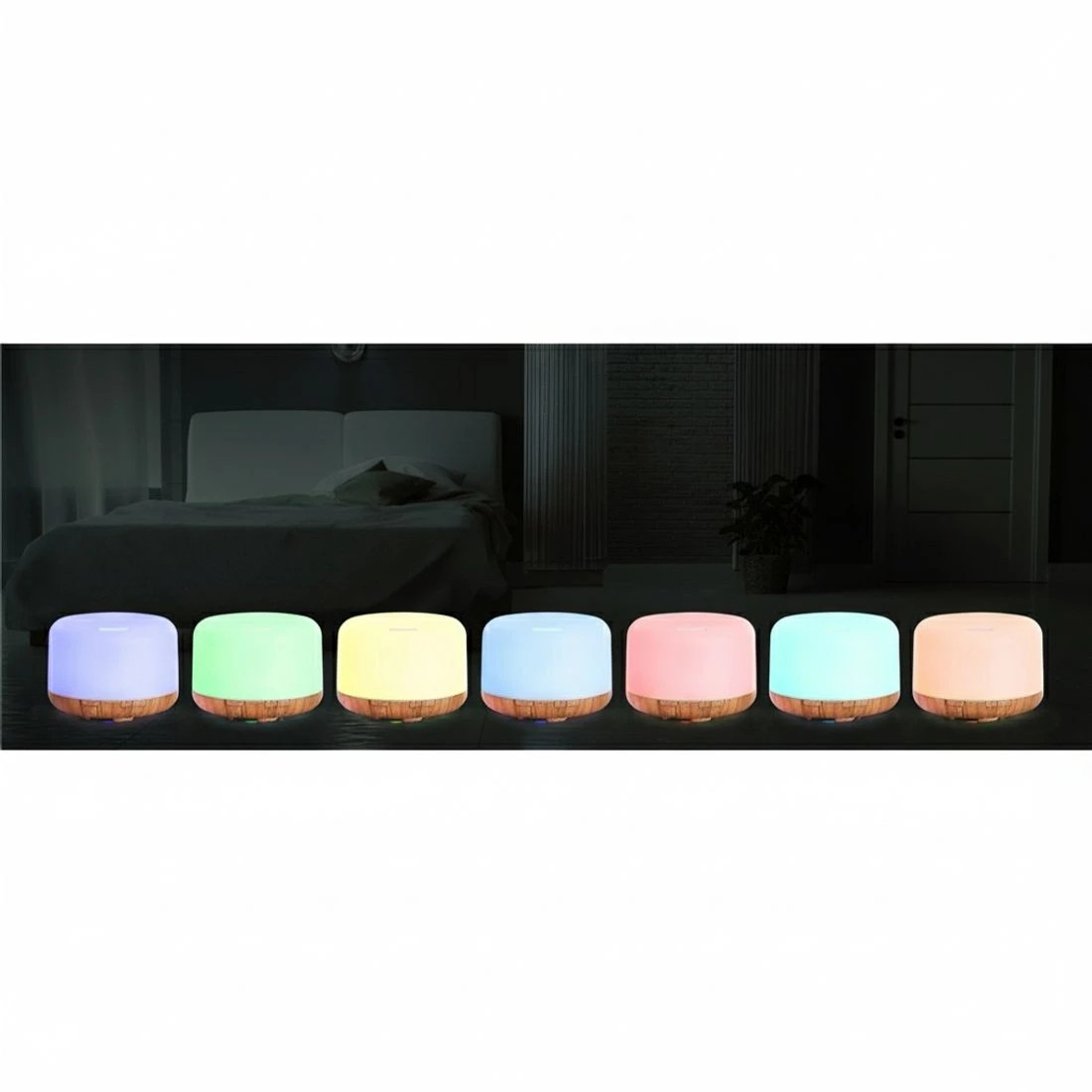 6 Devanti Aroma Diffuser Aromatherapy Humidifier 500ml - Natural, 6 of 7