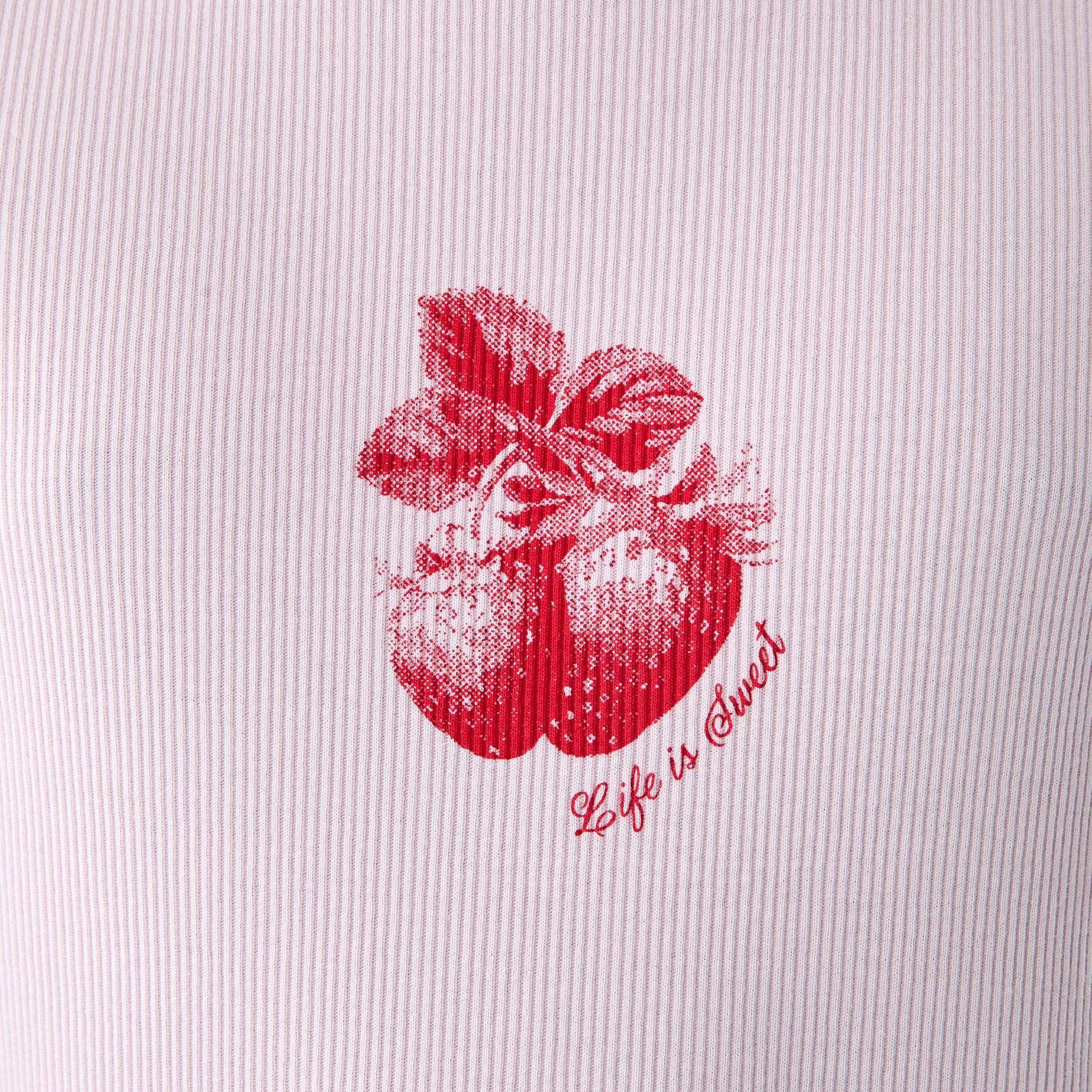 4 Short Sleeve Rib Top Pnk Fruit, 4 of 6