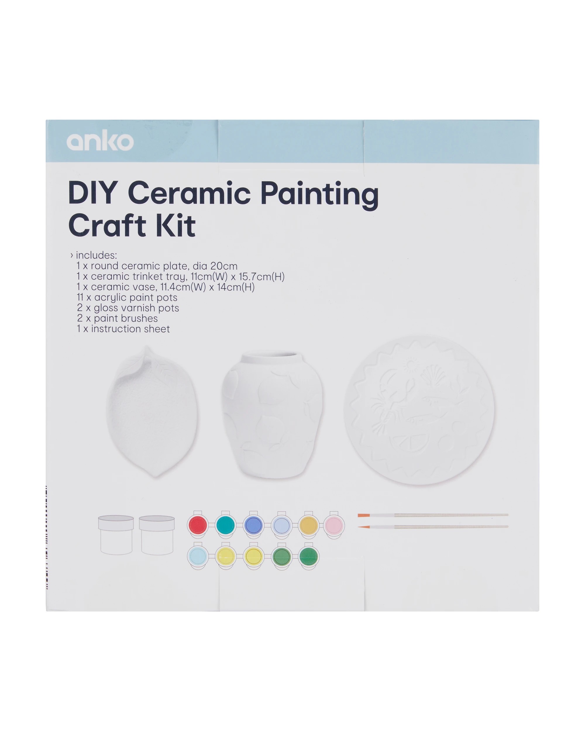 6 DIY Ceramic Painting Craft Kit, 6 of 6