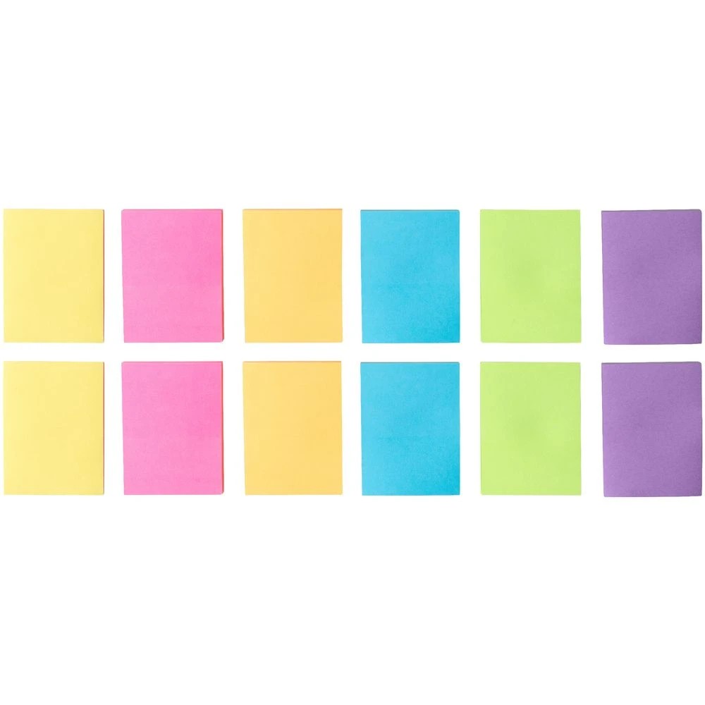 3 J.Burrows Stick-It Notes 38x50mm Neon 12 Pack, 3 of 4