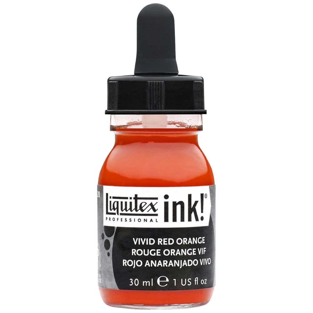 1 Liquitex Professional Ink 30mL Vivid Red Orange, 1 of 2