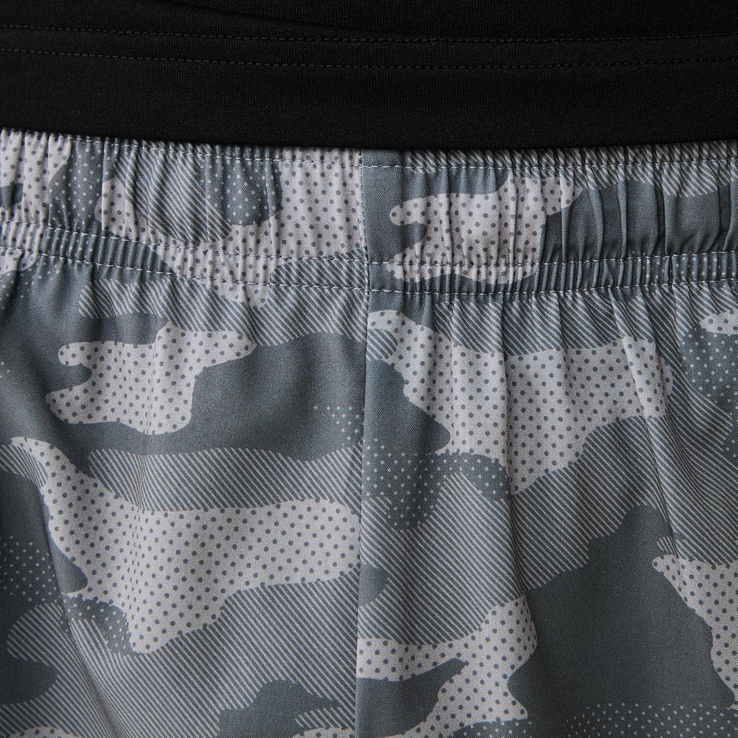 4 Active Mens Gym Shorts EMBOSSED CAMO QUIET SHADE, 4 of 7