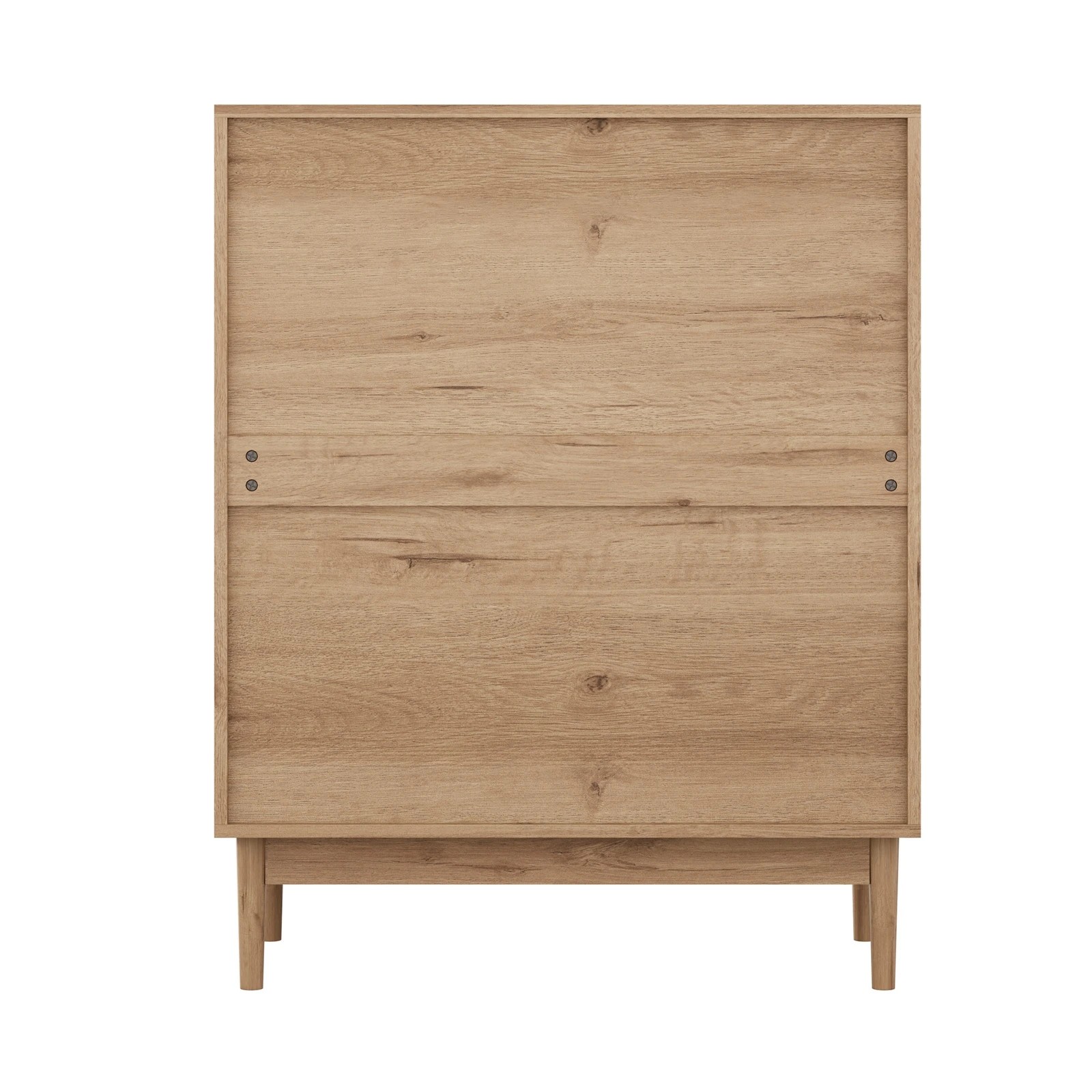 8 Oikiture 5 Chest of Drawers Dresser Tallboy Modern Nightstand Stripe - Natural, 8 of 8