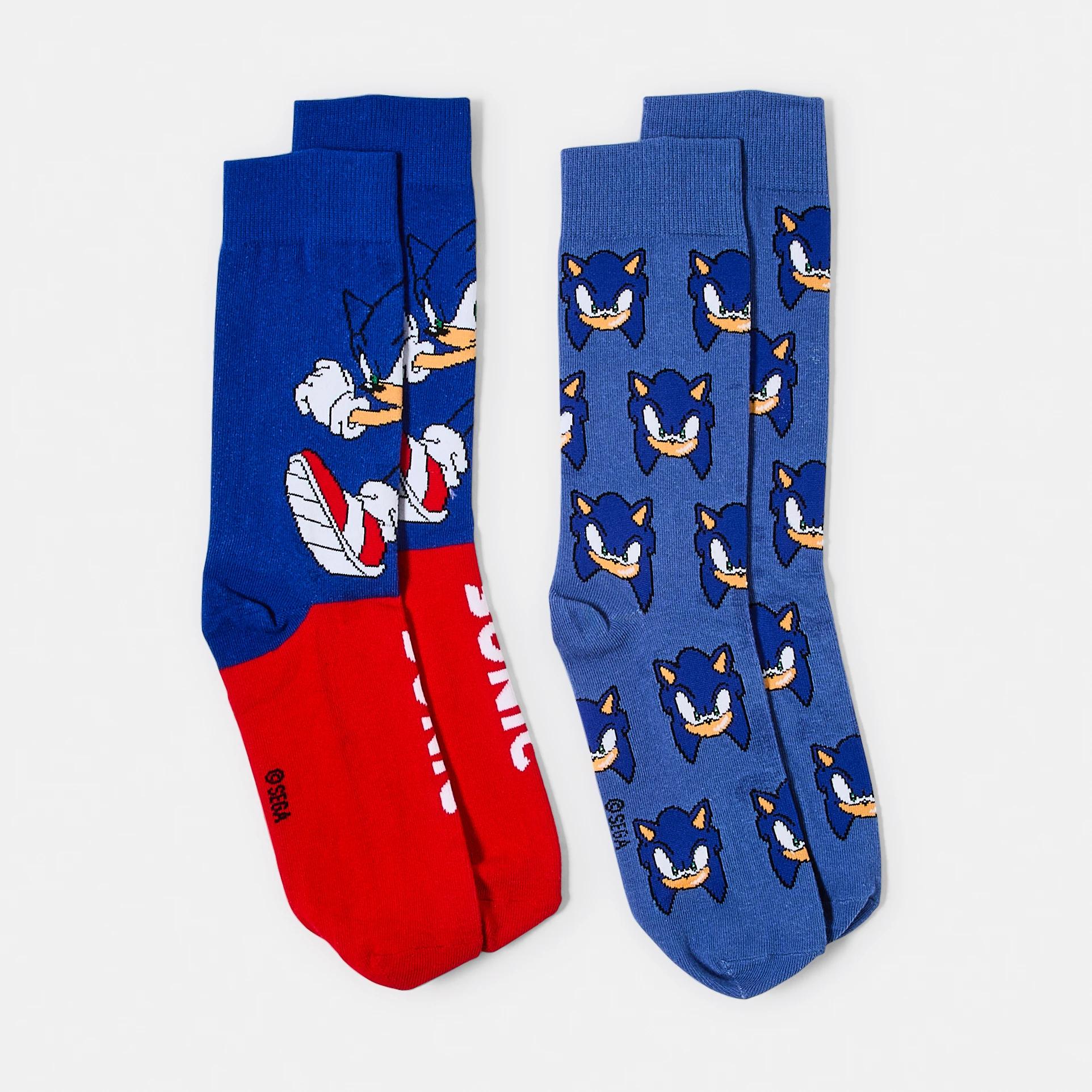 1 2 Pack Sonic License Socks 2PK SONIC, 1 of 3
