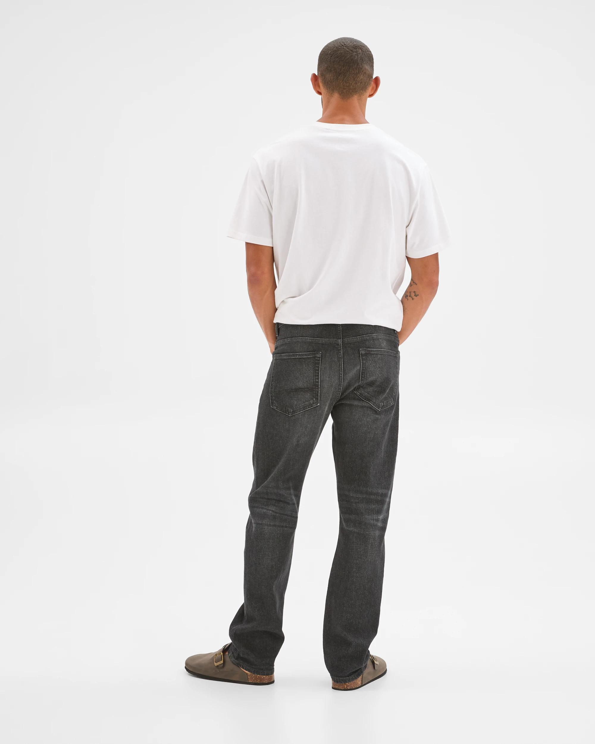 6 Target Man Straight Fit Denim Jeans WASHED BLACK, 6 of 6