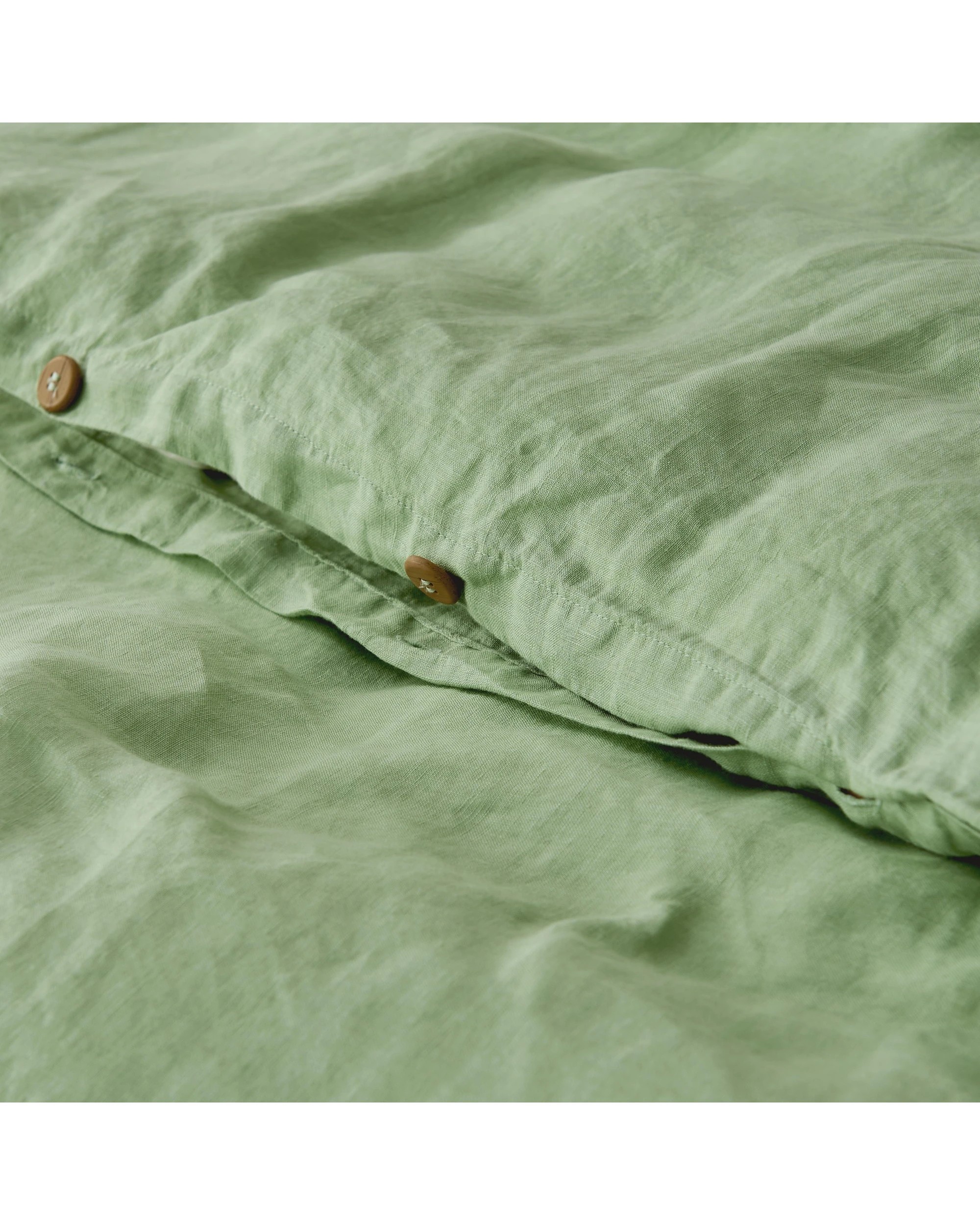 5 Natural Home 100% European Flax Linen Quilt Cover Set - King Bed - Sage, 5 of 10