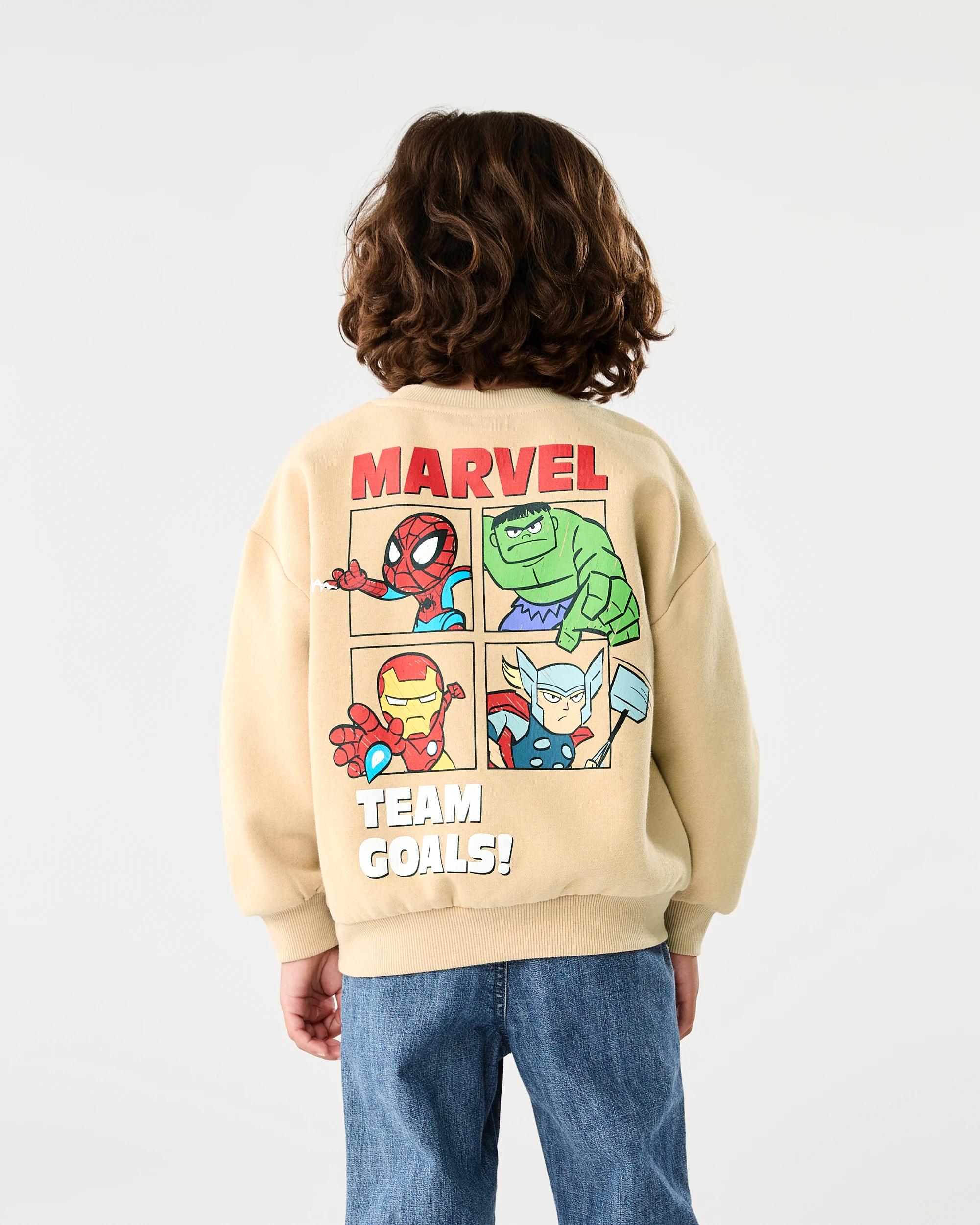 2 Marvel License Print Crew Neck Sweatshirt Marvel, 2 of 6