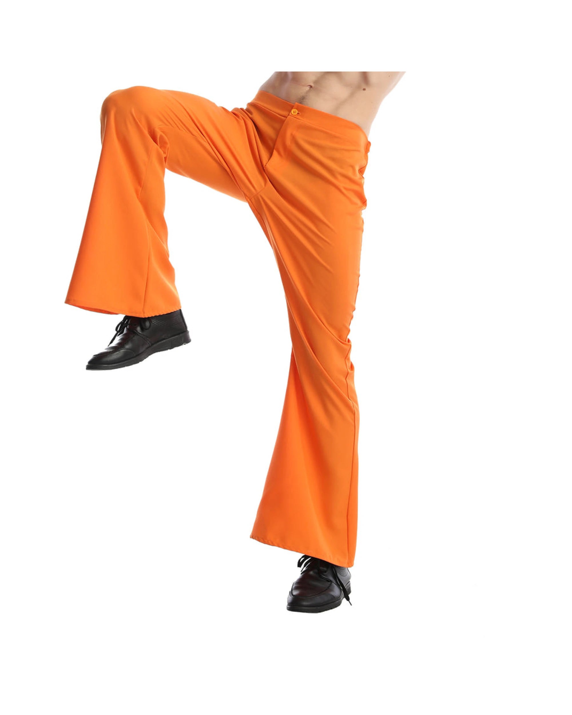 1 BR Costumes Men's Retro Disco Flare Trousers Fancy Dress Costume, 1 of 1