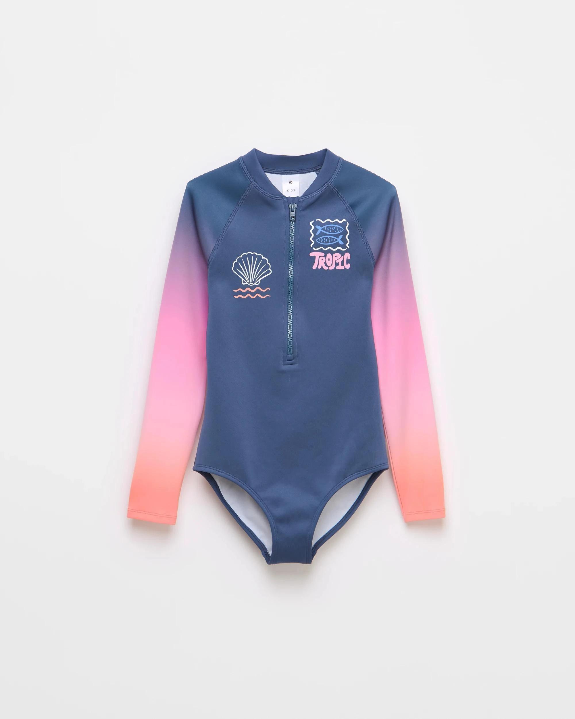 1 Target Long Sleeve Swim Surfsuit VINTAGE INDIGO, 1 of 2