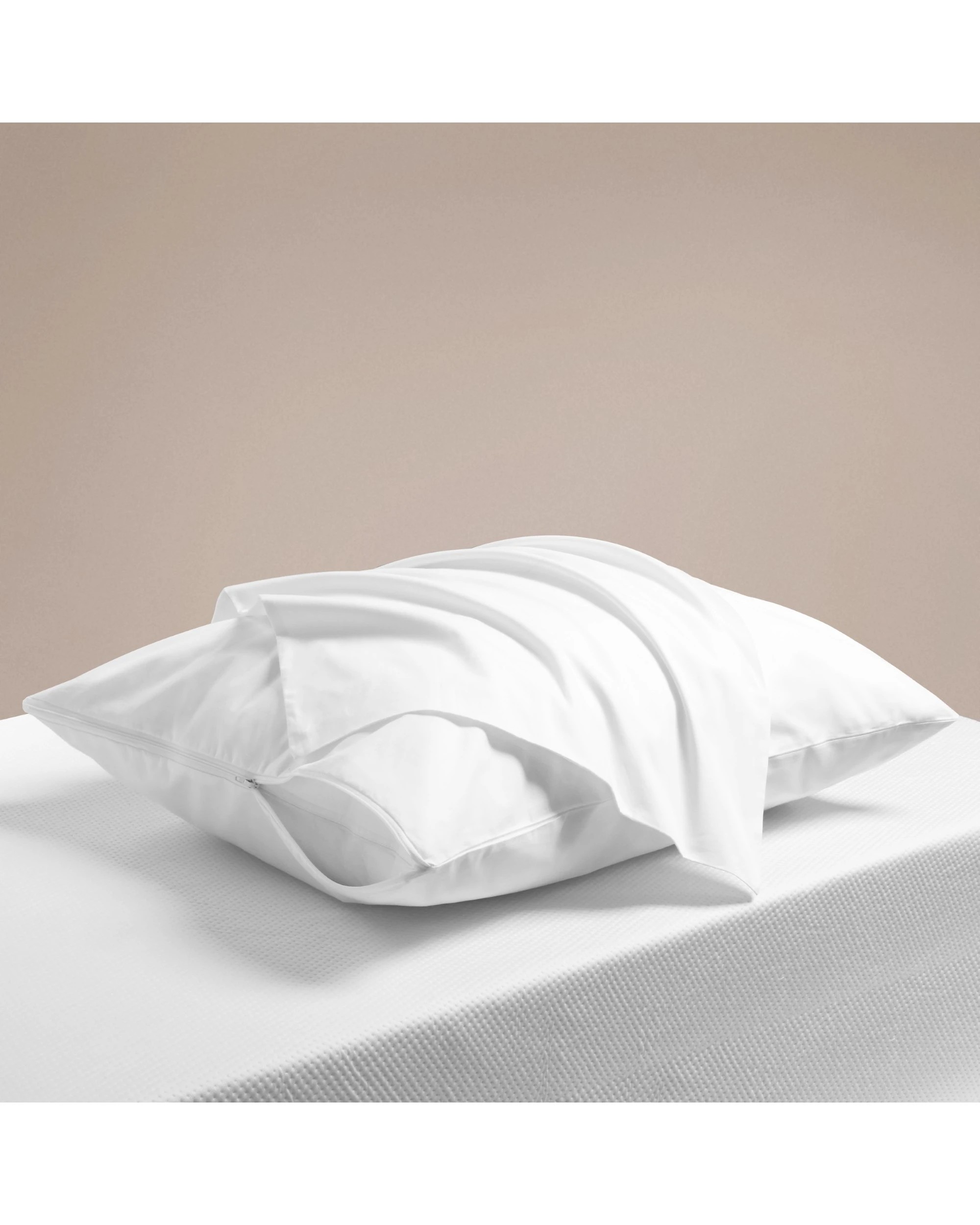 2 Dreamaker 100% Cotton Pillow Protector 48x73cm (2 Pack) - White, 2 of 6