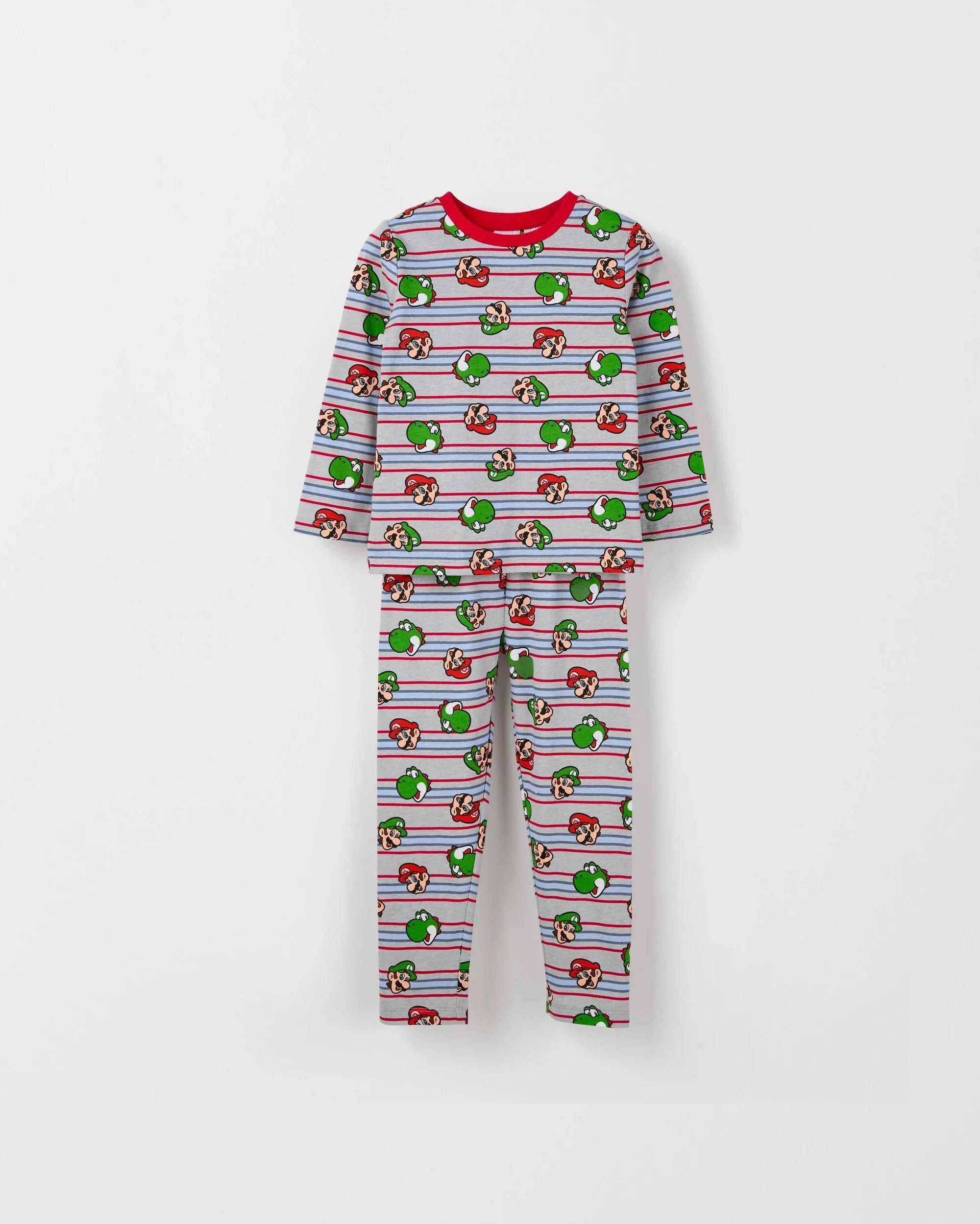 5 Super Mario Australian Cotton 2 Pack Younger Boys Pyjama Set MARIO, 5 of 8