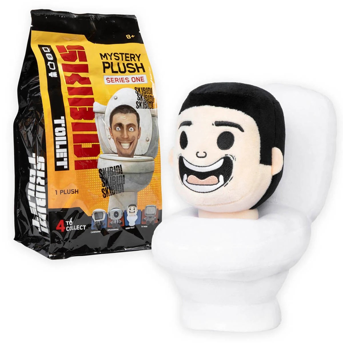 4 28cm Skibidi Toilet Mystery Plush Series One - Assorted, 4 of 7