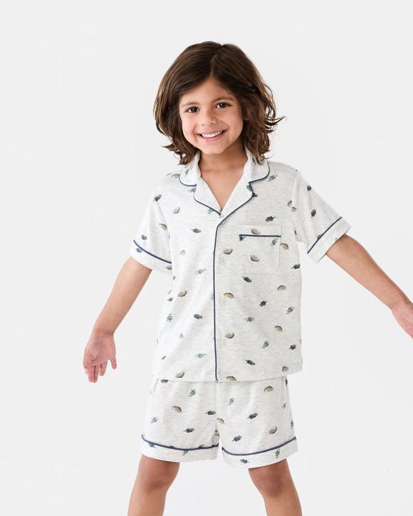 Short Sleeve Button Down Pyjama Set