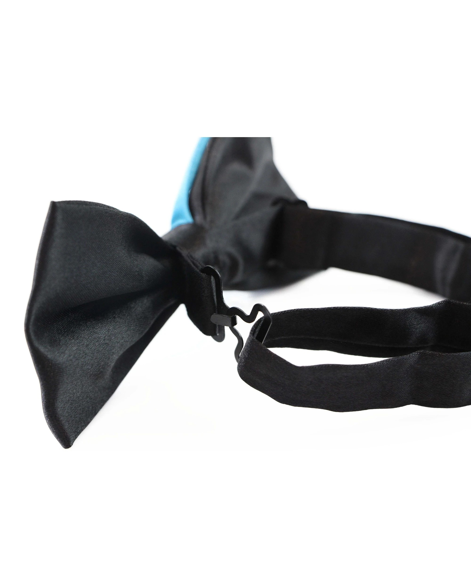 2 Zasel Mens Sky Blue Two Tone Layered Bow Tie, 2 of 2