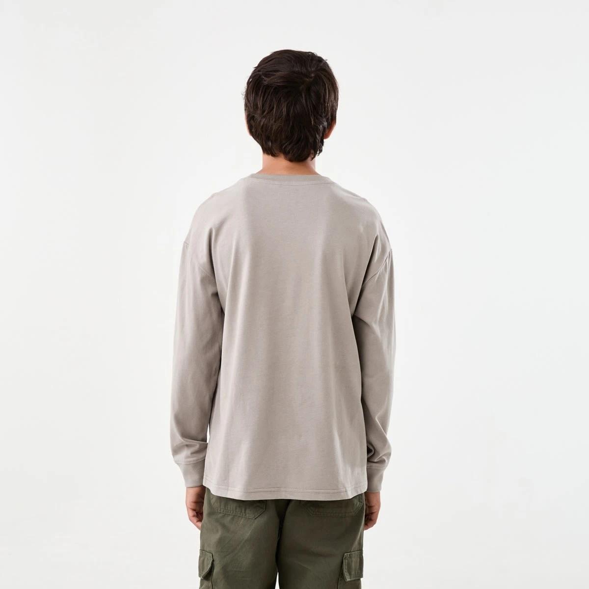 2 Heavyweight Oversized Long Sleeve T-shirt Moon Rock, 2 of 8