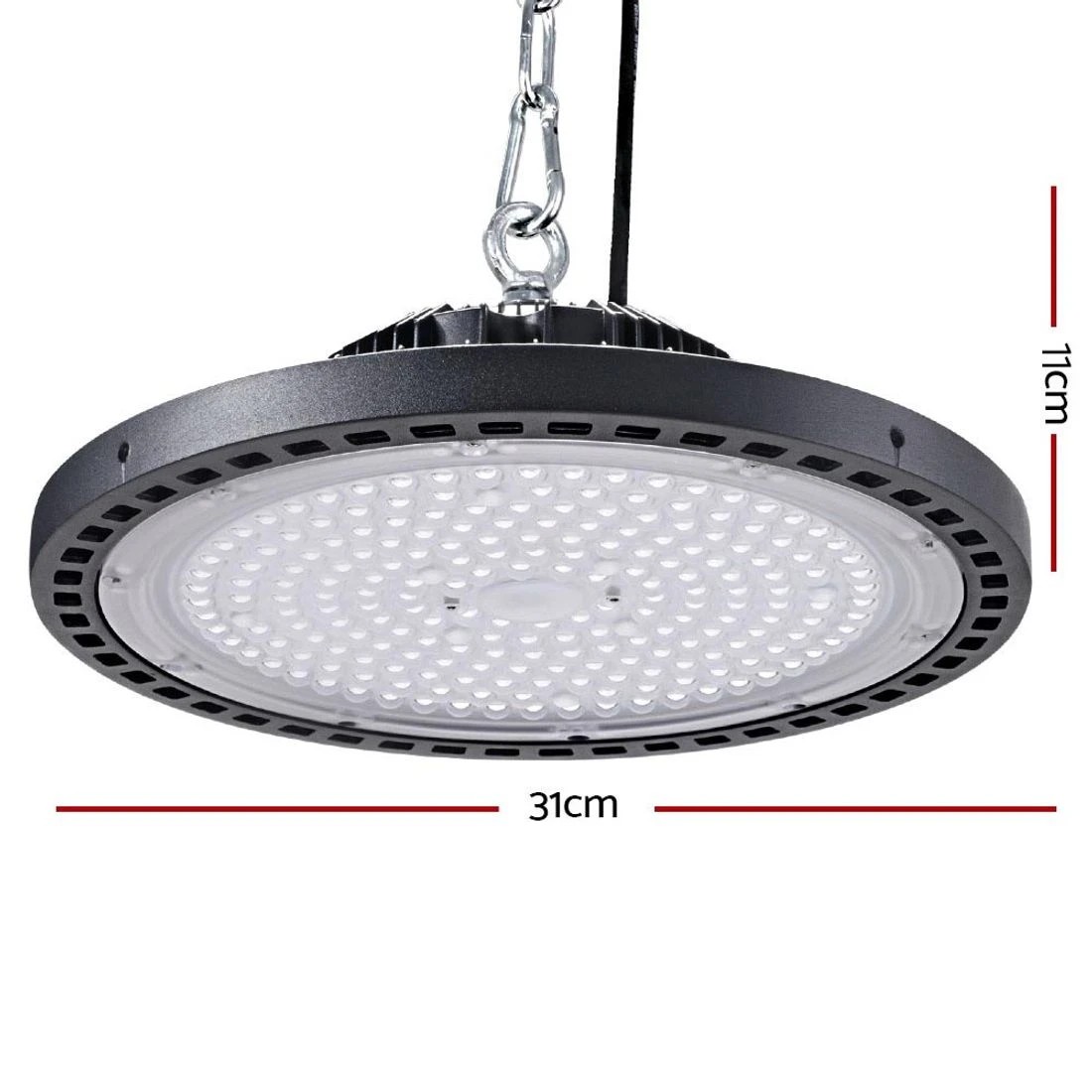 2 Leier LED High Bay Lights 150W UFO Industrial Workshop Warehouse Factory Lamp - Black, 2 of 5