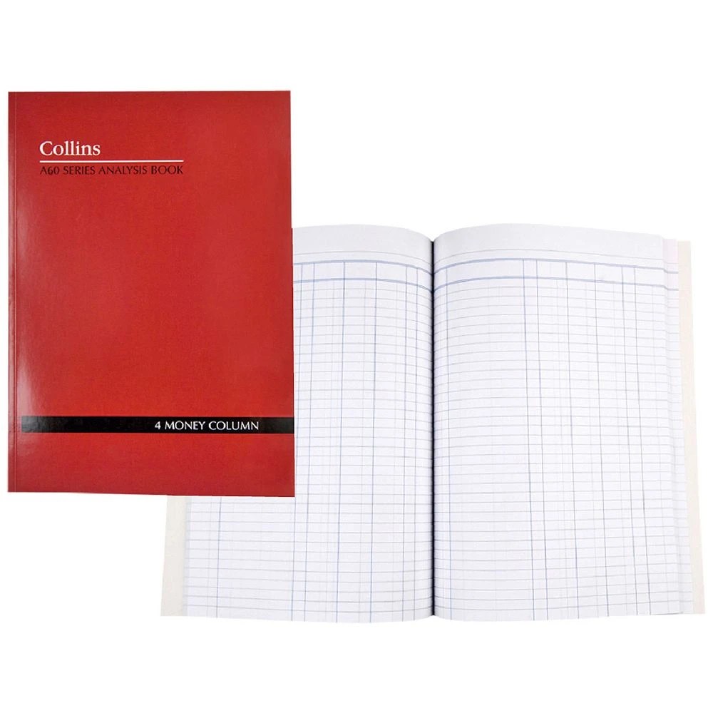 1 Collins A60 A4 Analysis Book 4 Money Column, 1 of 2