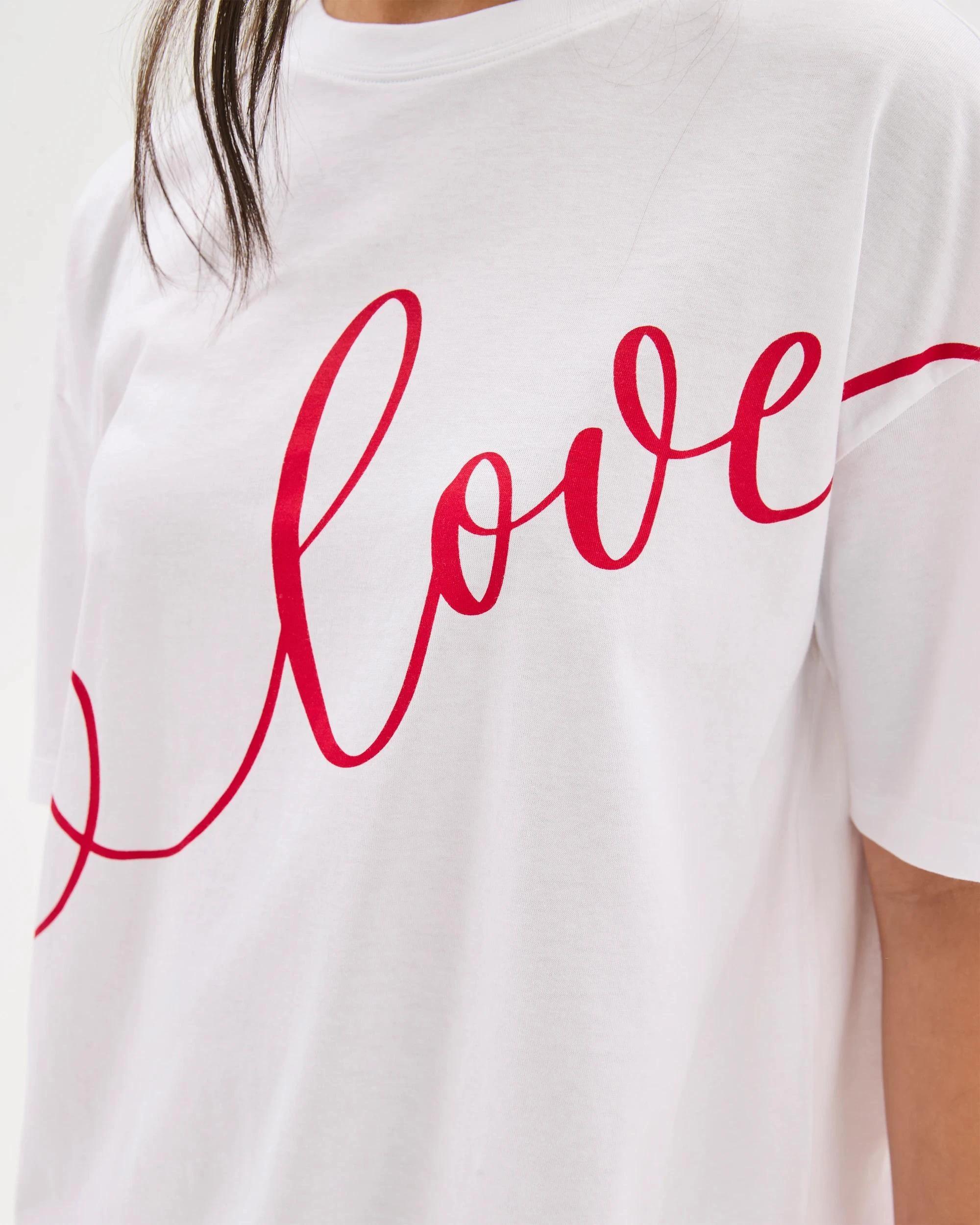 5 Target Woman Australian Cotton Printed Love Boyfriend Sleep T-Shirt LOVE, 5 of 7