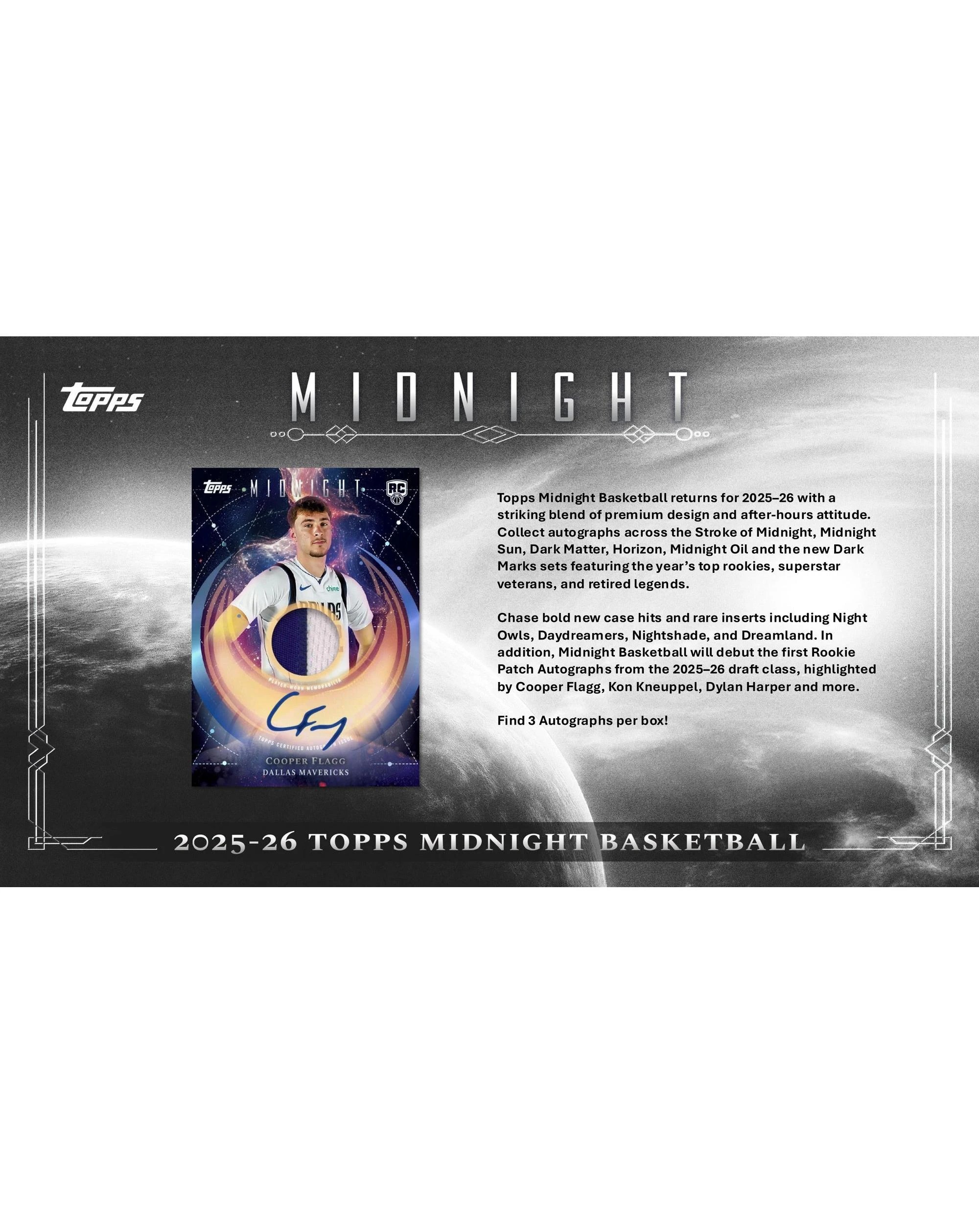 4 Topps 2025/2026 NBA Midnight Basketball Hobby Box, 4 of 10