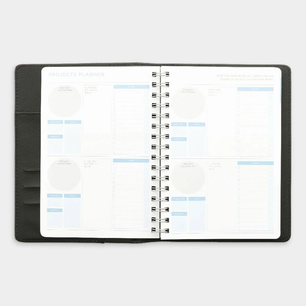 5 Otto Undated Medium Week-to-View Goal Planning Diary Black, 5 of 9