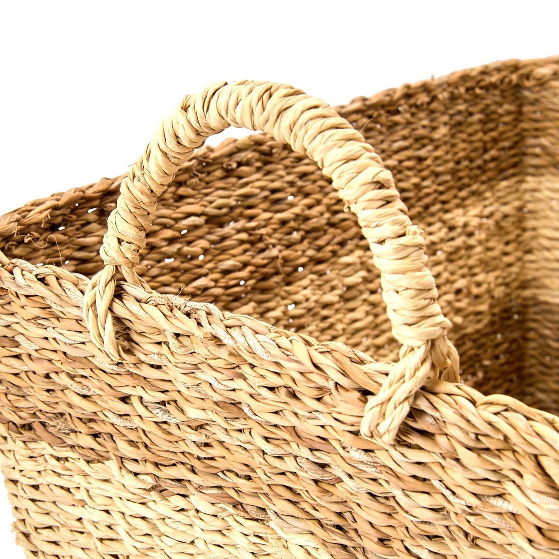 6 Rectangle Stripe Basket - Natural, 6 of 8