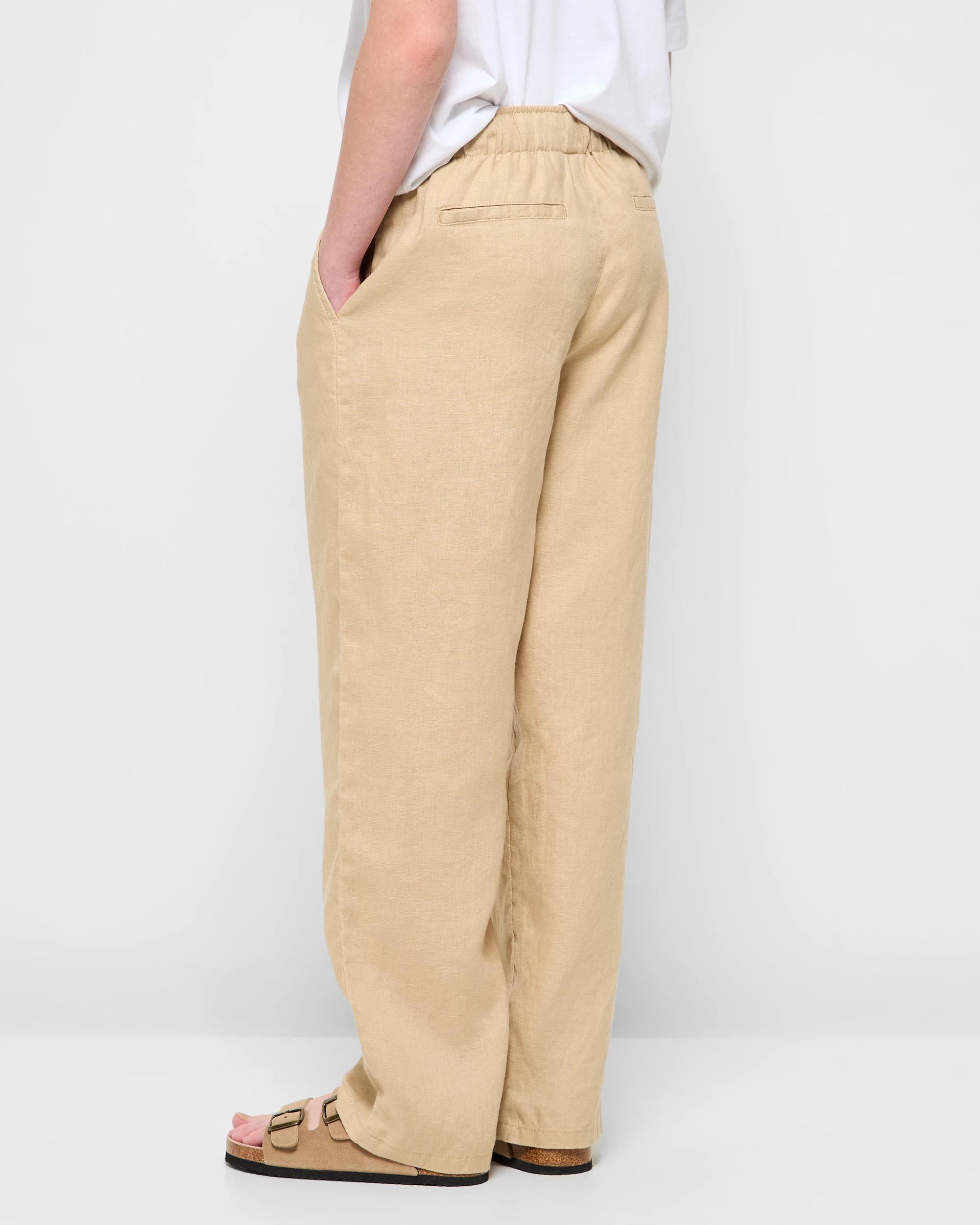 3 Target European Linen Pants TAN, 3 of 6