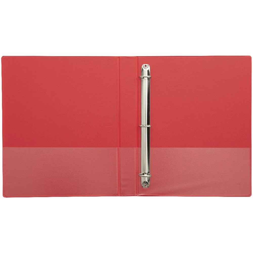 4 J.Burrows Insert Binder A4 3 D-Ring 25mm Red, 4 of 6