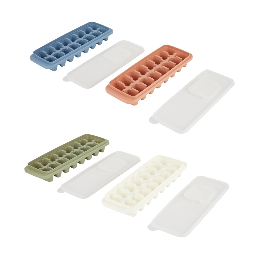 2 Ice Cube Tray With Lid - Assorted, 2 of 10