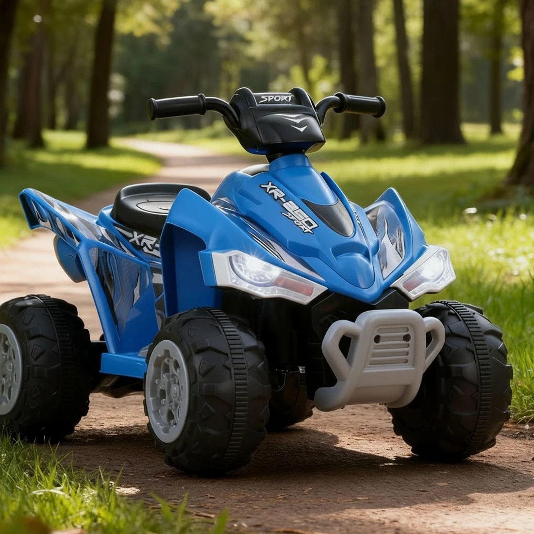 6 Rigo Kids Ride On Car ATV Quad Motorbike Electric Outdoor Toys 12V - Blue, 6 of 7