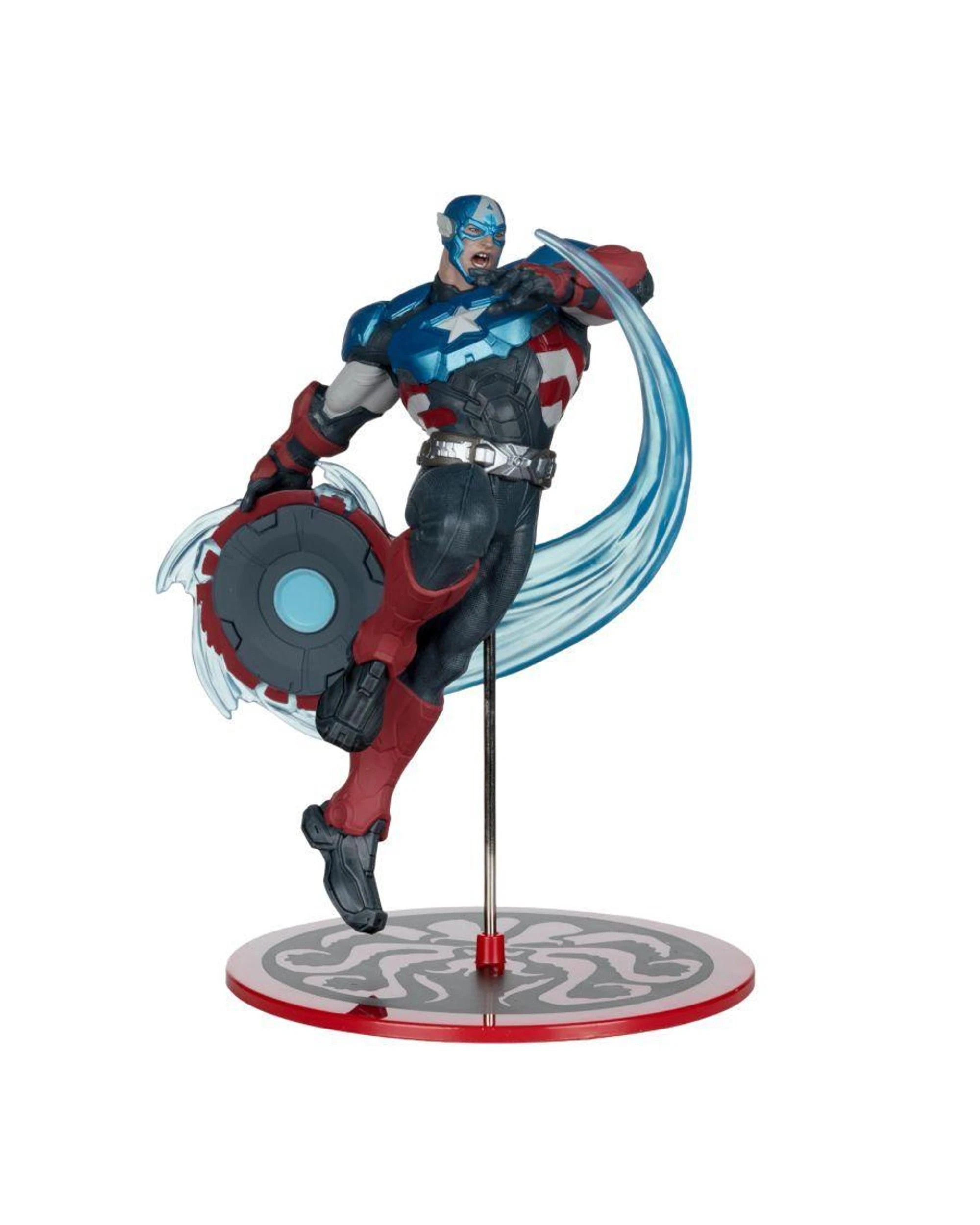 4 McFarlane Marvel Rivals Captain America 1:10th Scale Figure, 4 of 9