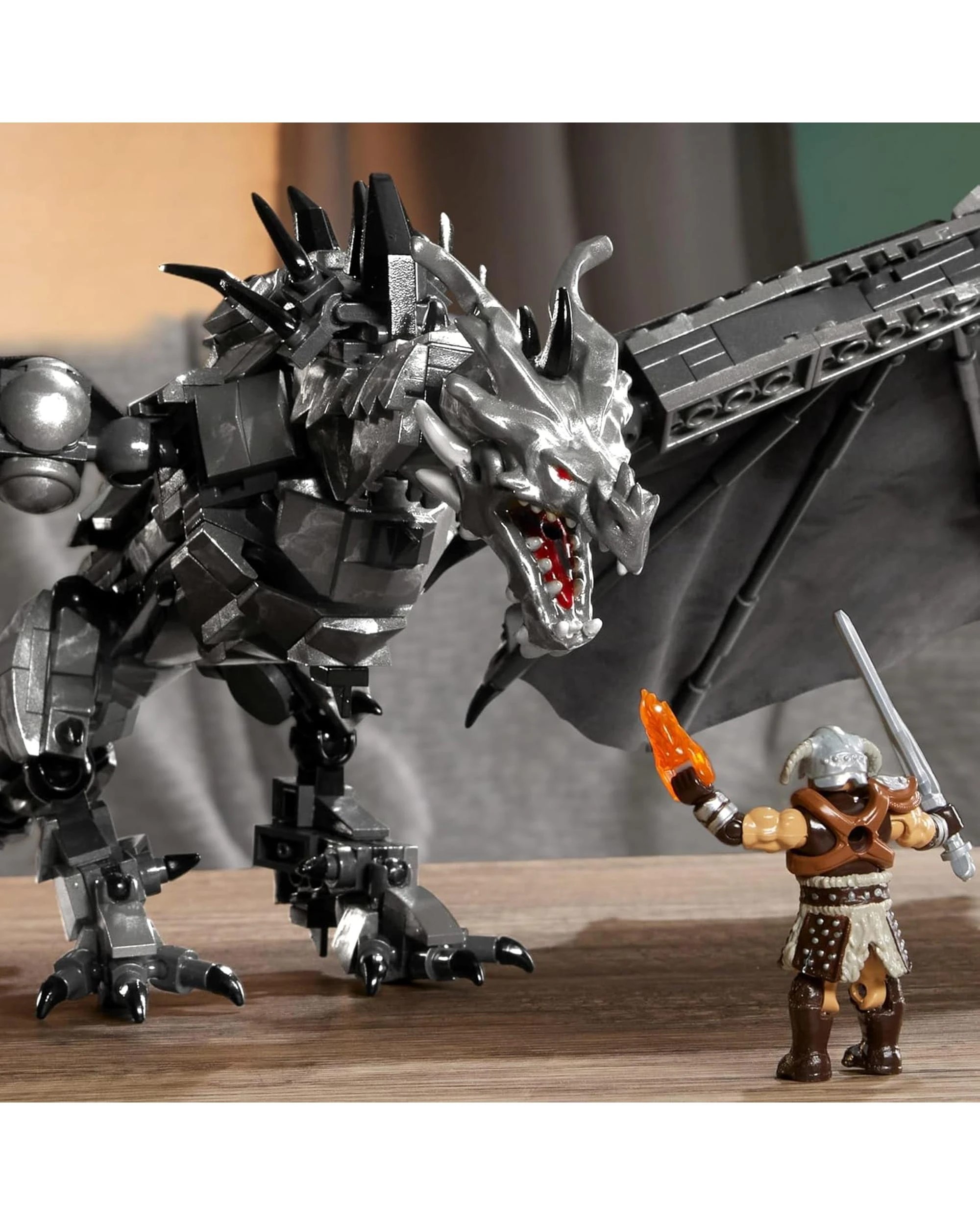Mega Bloks The Elder Scrolls V Skyrim Alduin the World Eater Collector ...