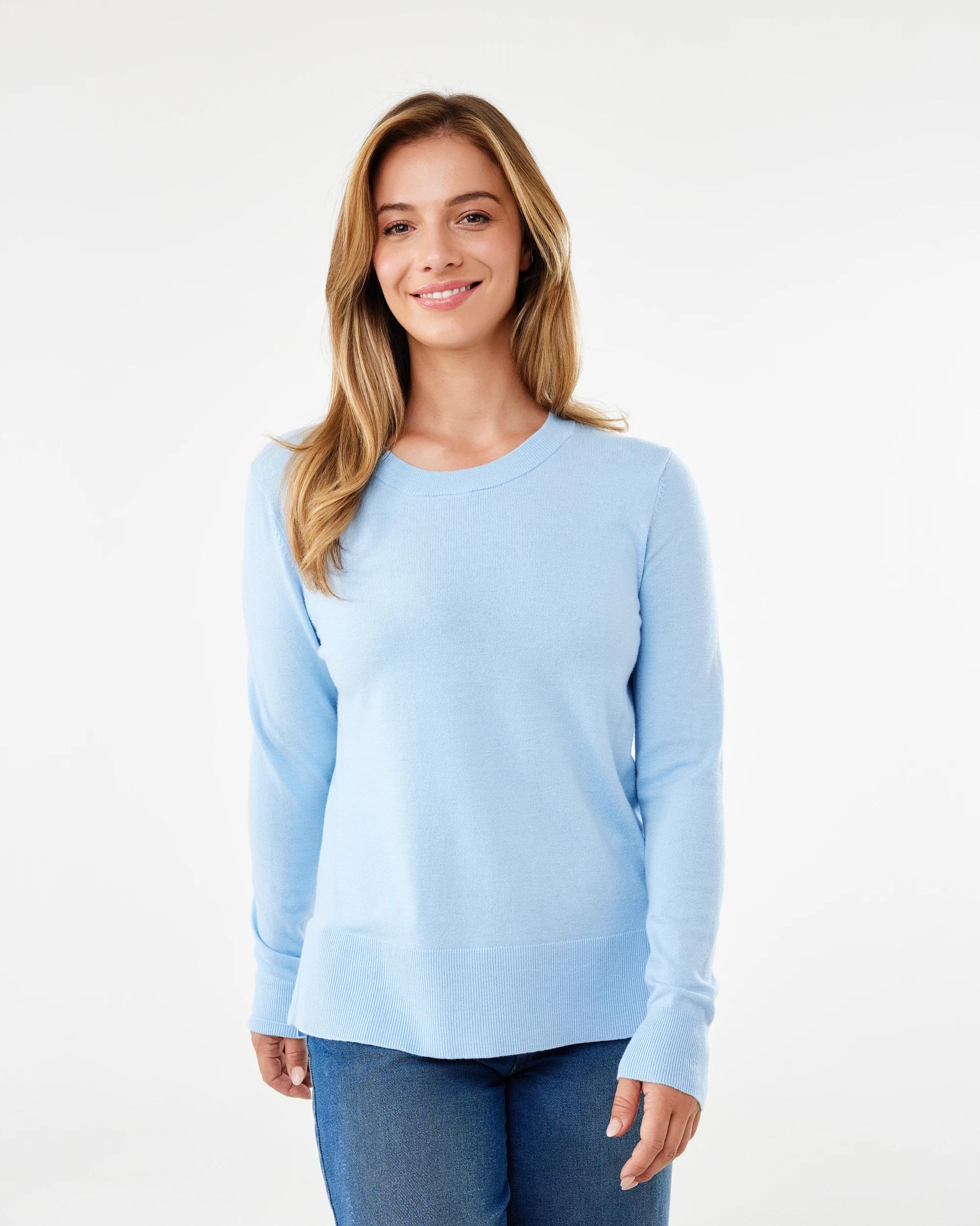 1 Crew Lightweight Jumper Chmbr Blue, 1 of 6