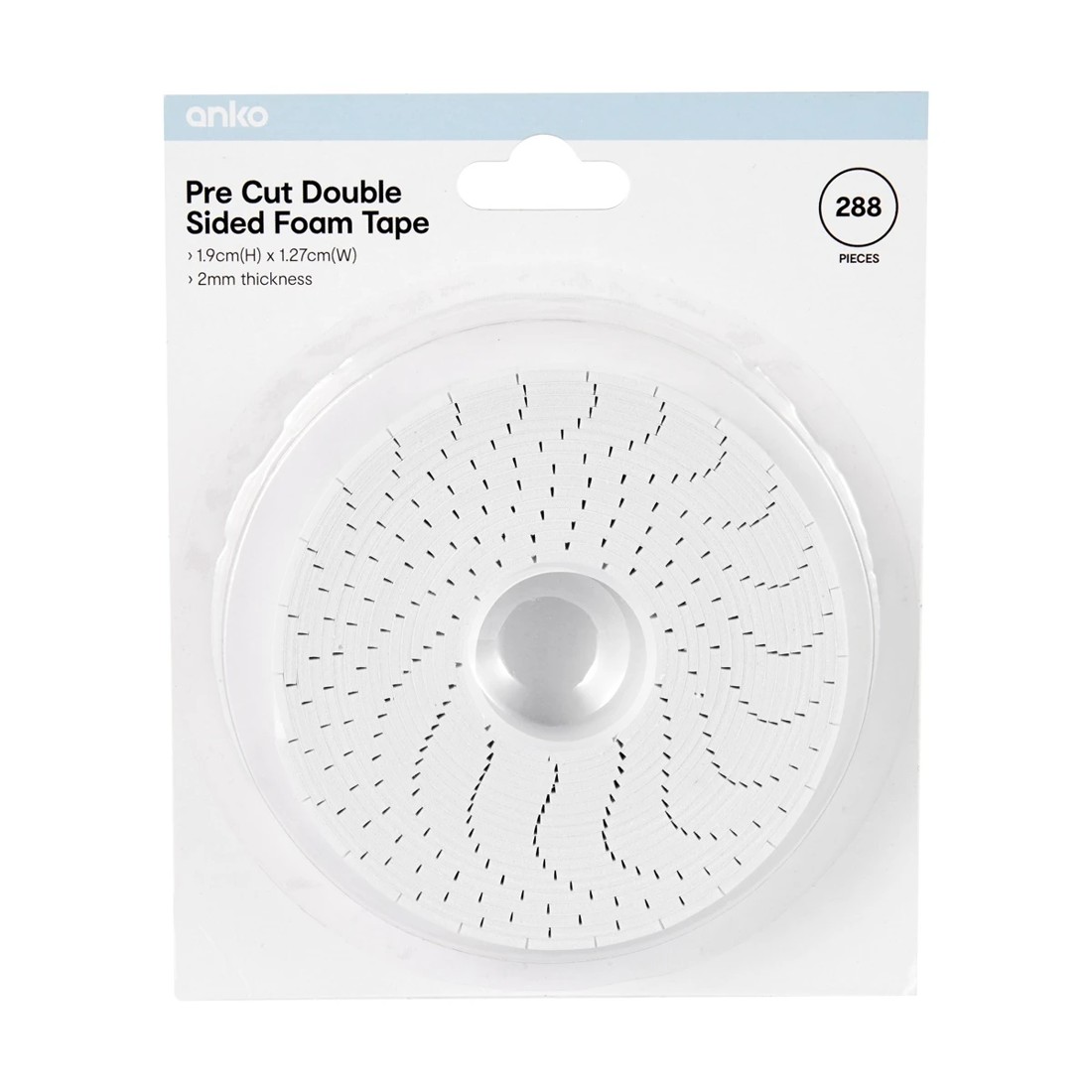 1 288 Piece Double Sided Adhesive Foam Tabs, 1 of 5