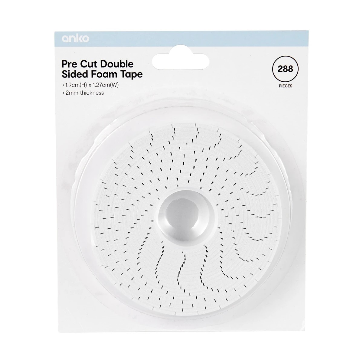 1 288 Piece Double Sided Adhesive Foam Tabs, 1 of 5