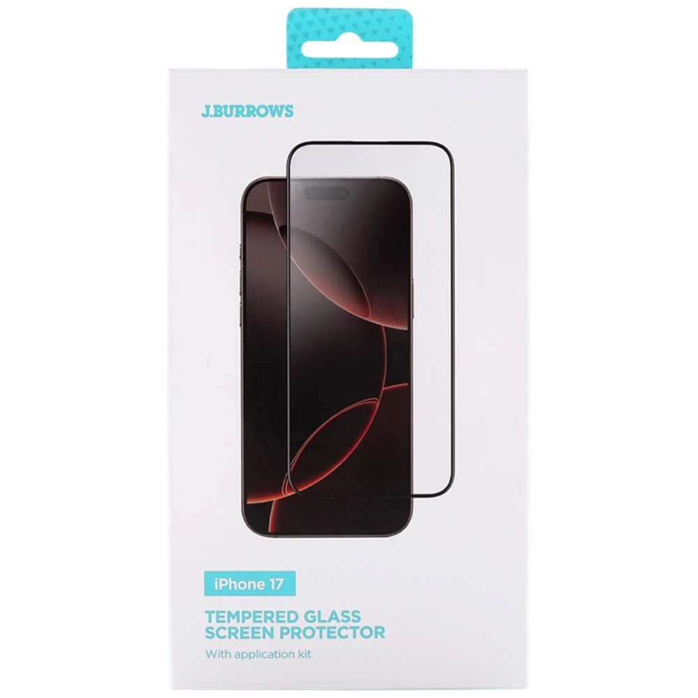1 J.Burrows iPhone 17 Tempered Glass Screen Protector, 1 of 5