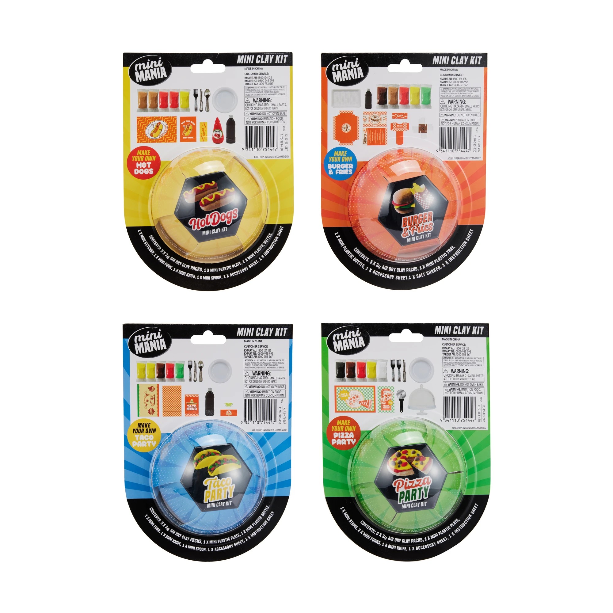 7 Mini Mania Mini Clay Kit: Fast Food - Assorted, 7 of 7